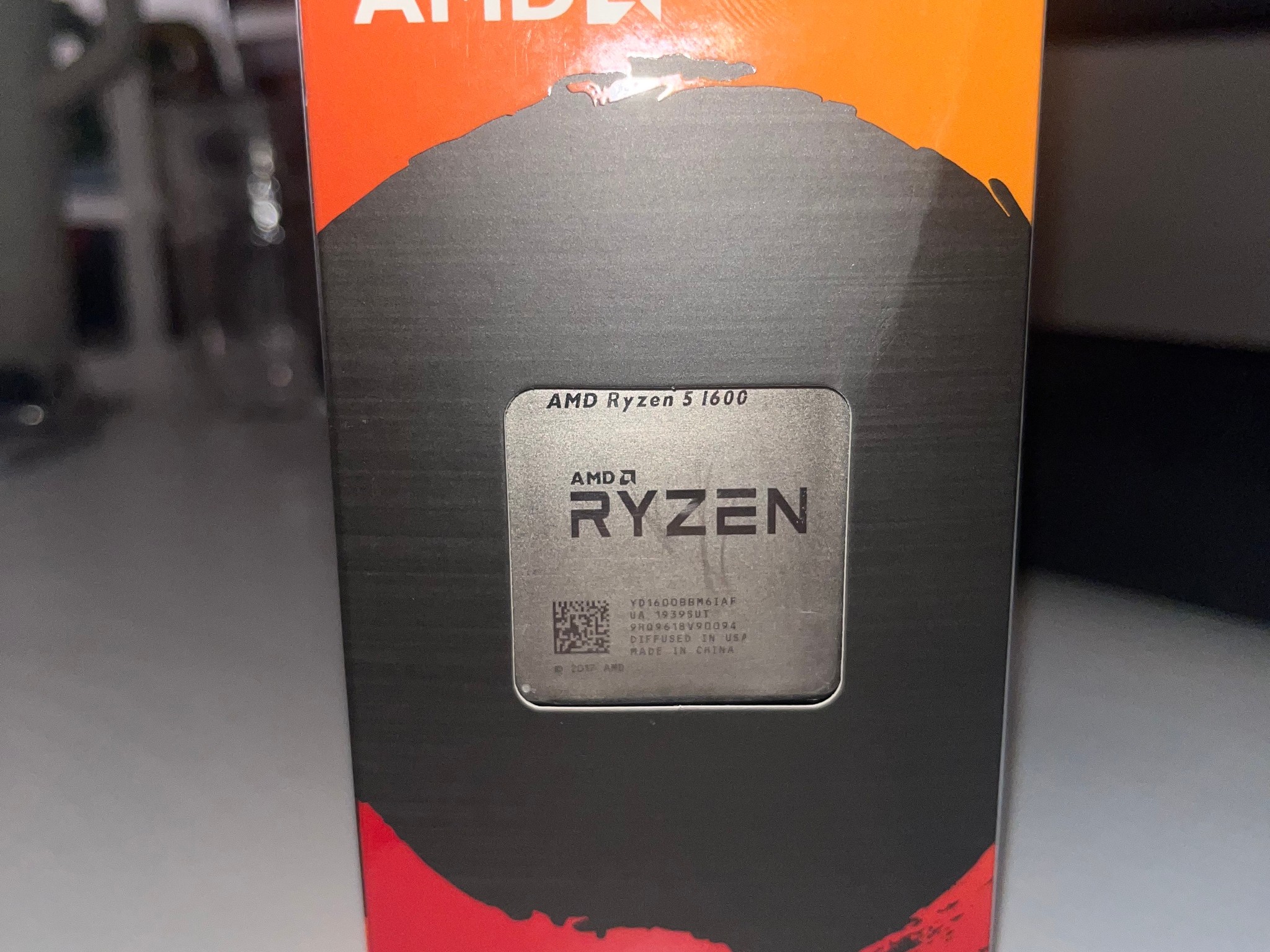 Ryzen 5 1600 CPU 6 Core, 12 Thread 3.2ghz base, 3.6ghz turbo with Low Profile AMD stock Fan included