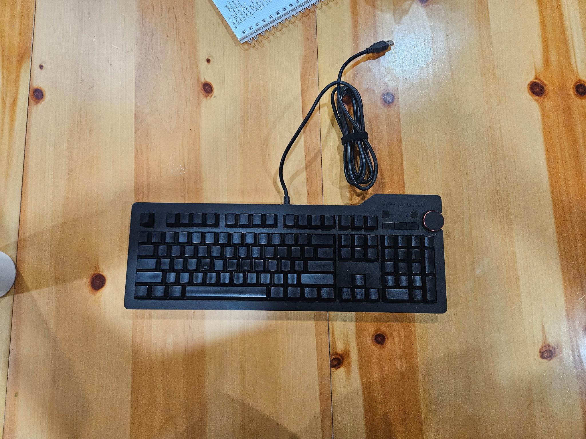 Das Keyboard 4 Ultimate mechanical keyboard.
