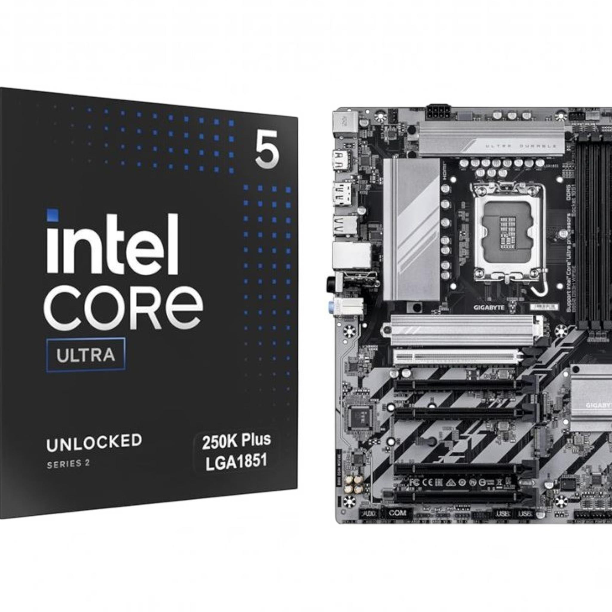 Intel Core Ultra 5 250K Plus + Gigabyte B860 DS3H WI-FI 6E (CPU + Motherboard Bundle)