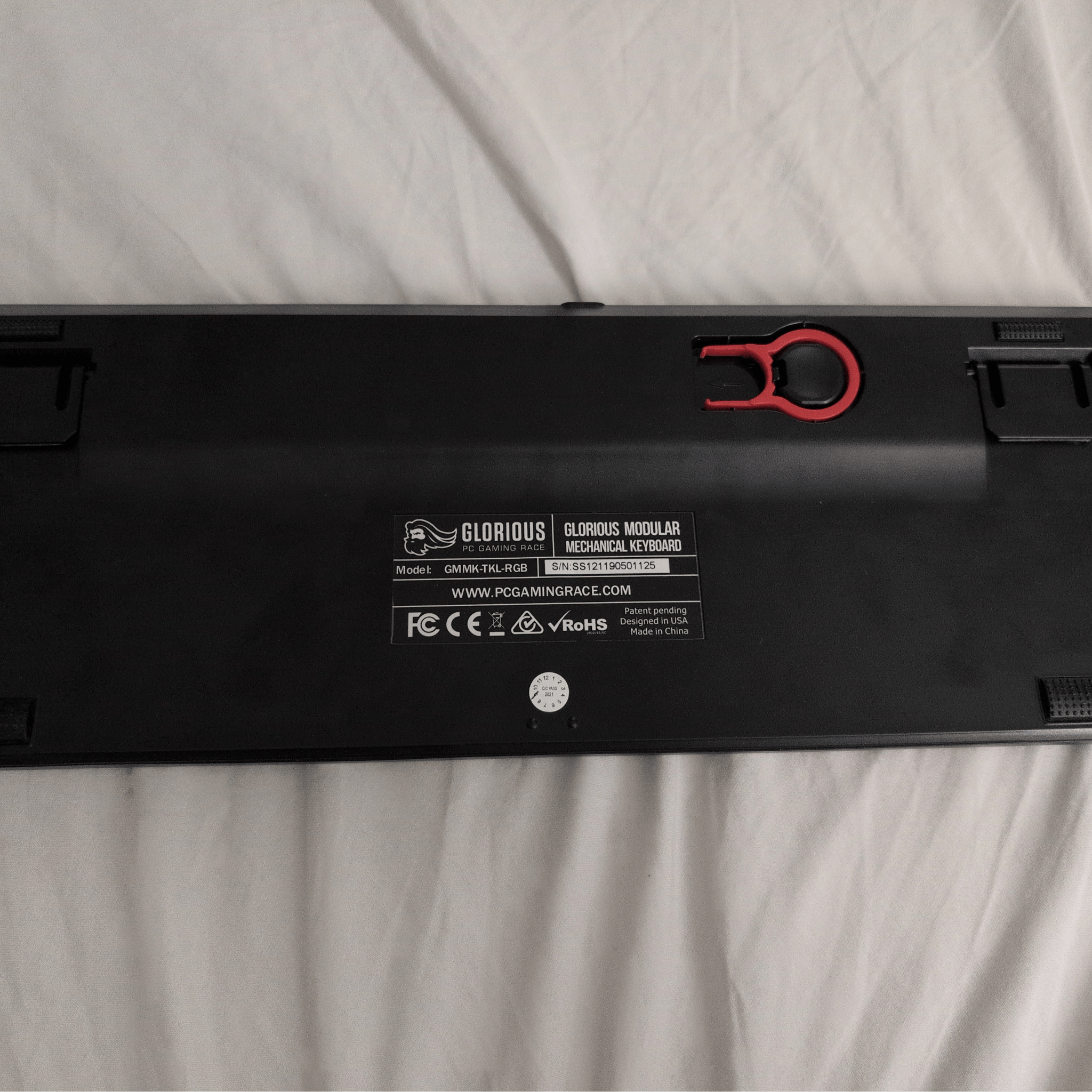 Glorious GMMK 1 RGB Aluminum USB Wired Mechanical 87 Key Tenkeyless TKL Keyboard (Barebones/Kit)