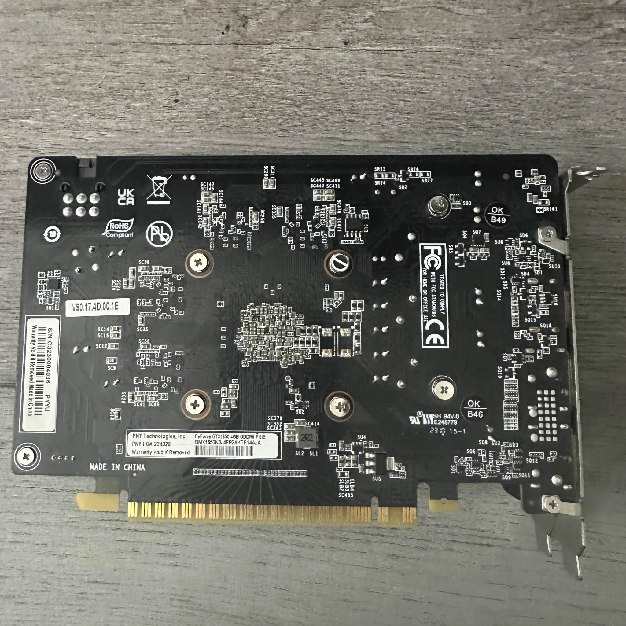 PNY Geforce GTX 1650 used and working