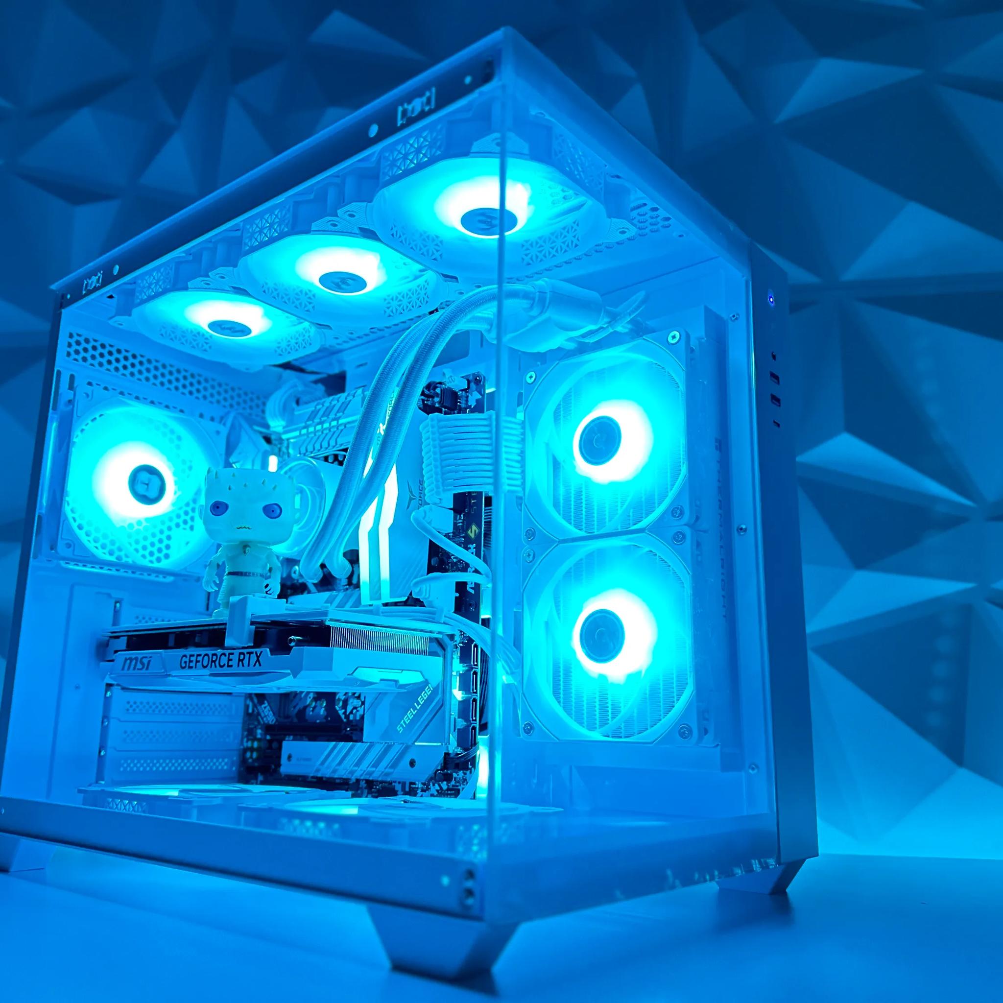🧊👑 Night King🧟‍♂️🗡️ Gaming PC❄️Nvidia RTX 4070 12GB❄️Intel 13500 14-core❄️32GB DDR4❄️1TB NVME