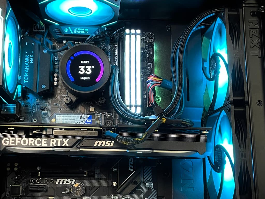 🌊🌐 AQUA CORE Gaming PC | RTX 4070 | Ryzen 7 5800X | 24GB DDR4 | 500GB NVME + 1TB HDD