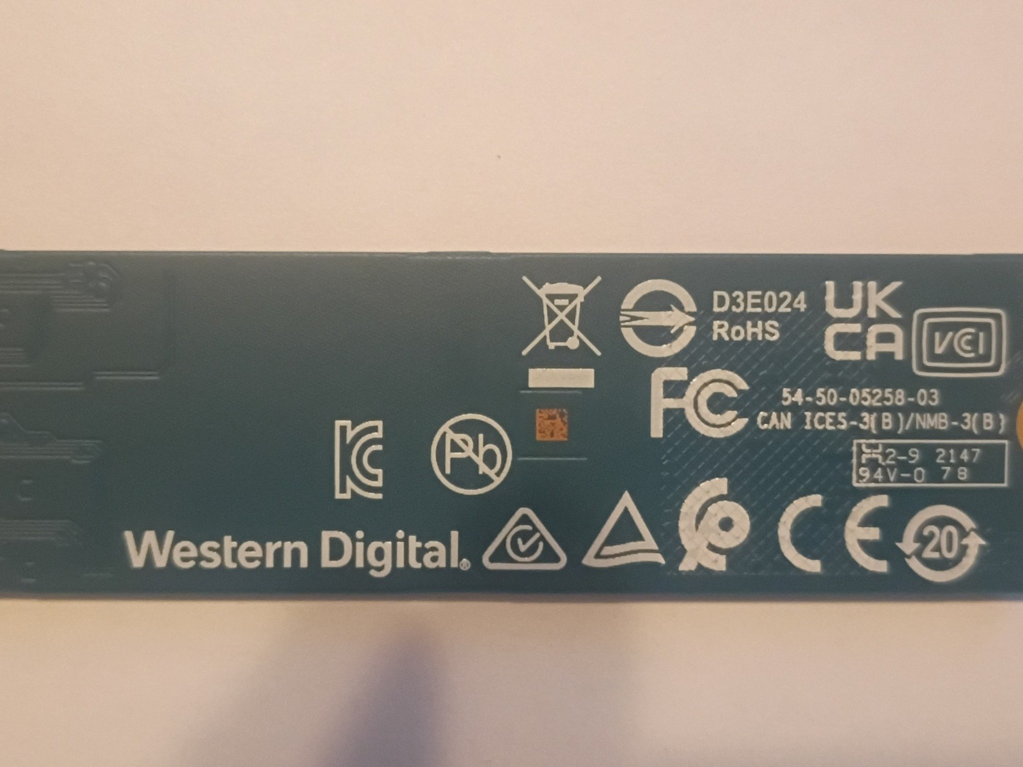 100% Health / Western Digital WD Green SN350 2TB NVMe M.2 Gen 3.0 x 4 SSD