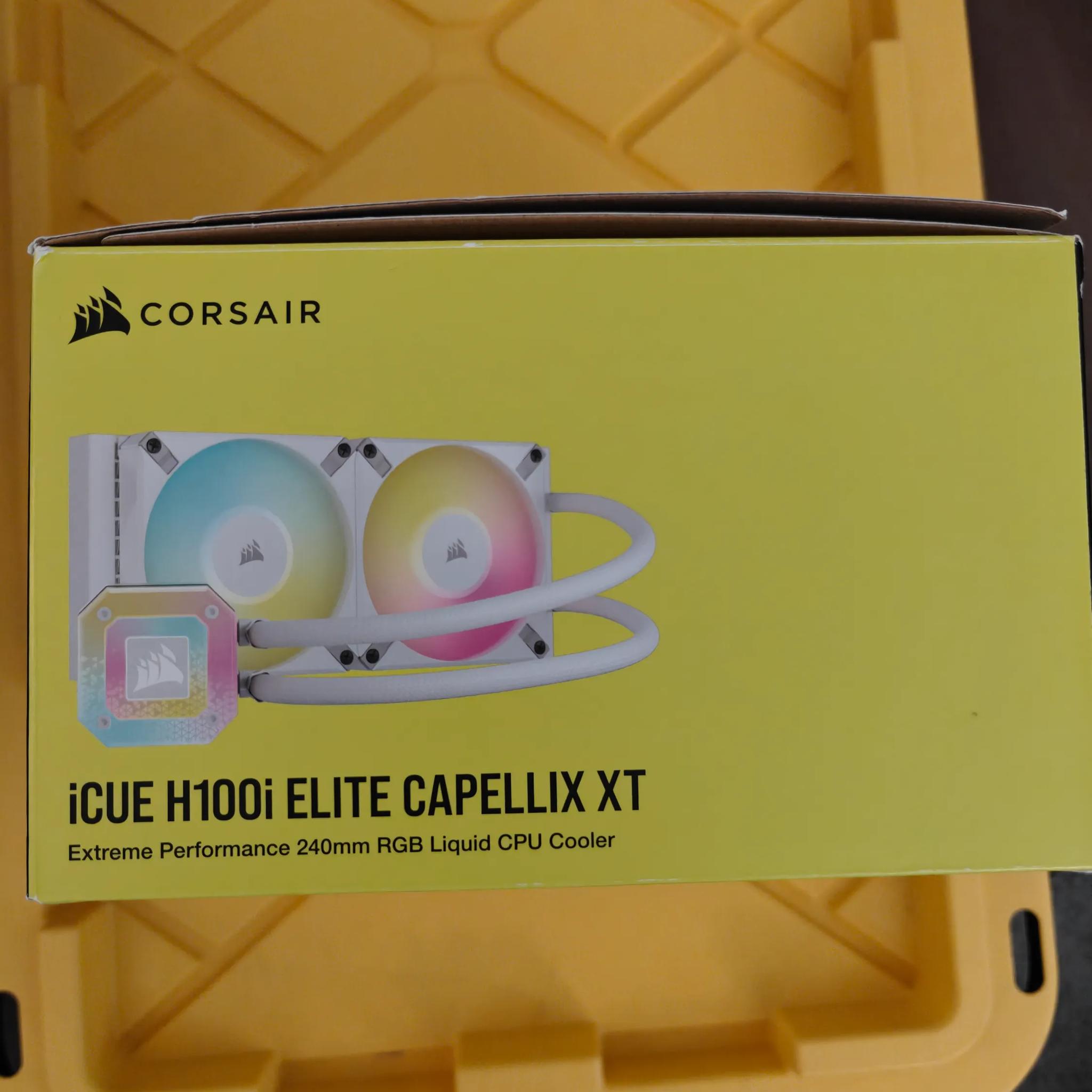 Corsair iCUE H100i ELITE CAPELLIX XT Liquid CPU Cooler White - CW-9060072-WW