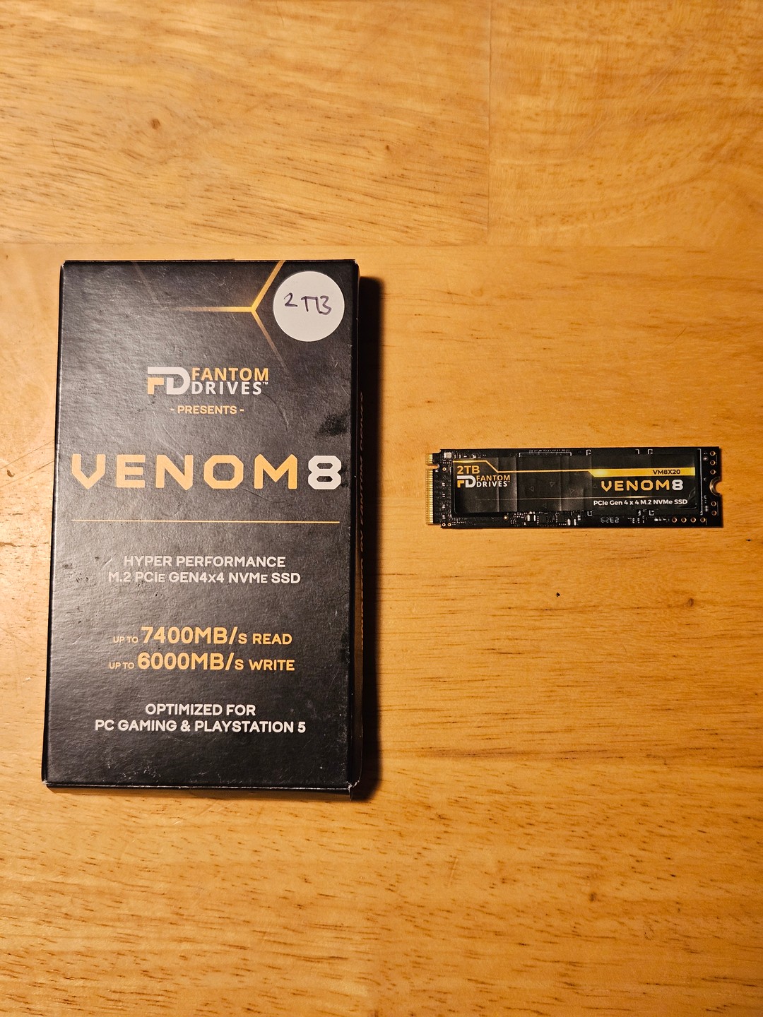 Fantom Drives Venom 8 2tb with DRAM Cache and Free Heatsink | Jawa
