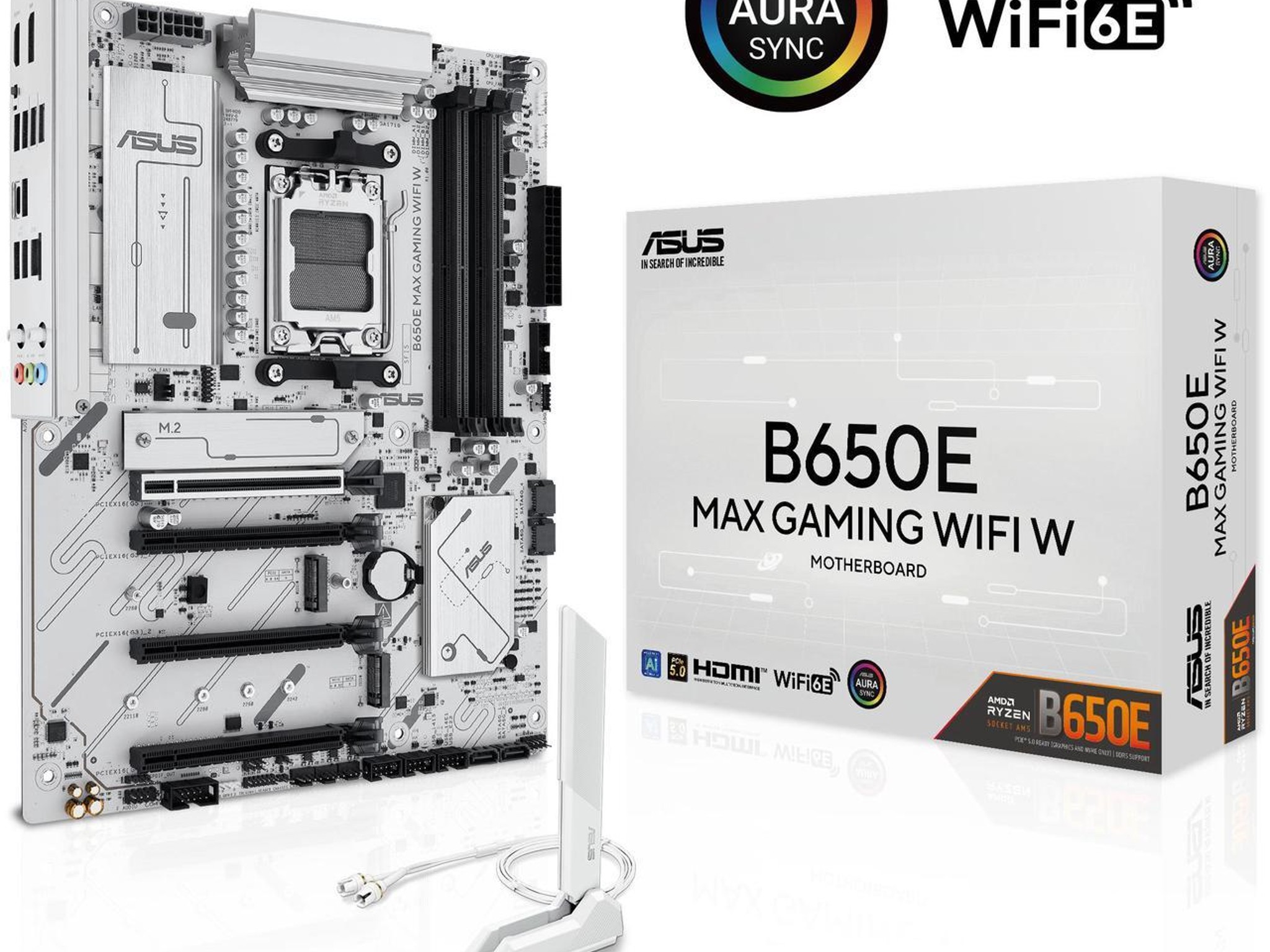 ASUS B650E MAX GAMING WIFI W - AMD B650 AM5 ATX Motherboard