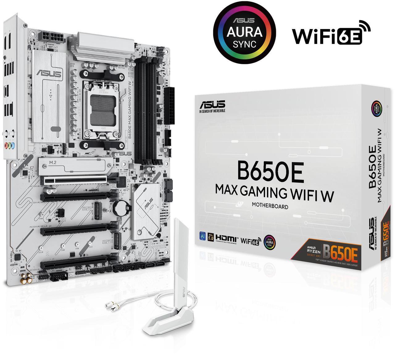 ASUS B650E MAX GAMING WIFI W - AMD B650 AM5 ATX Motherboard