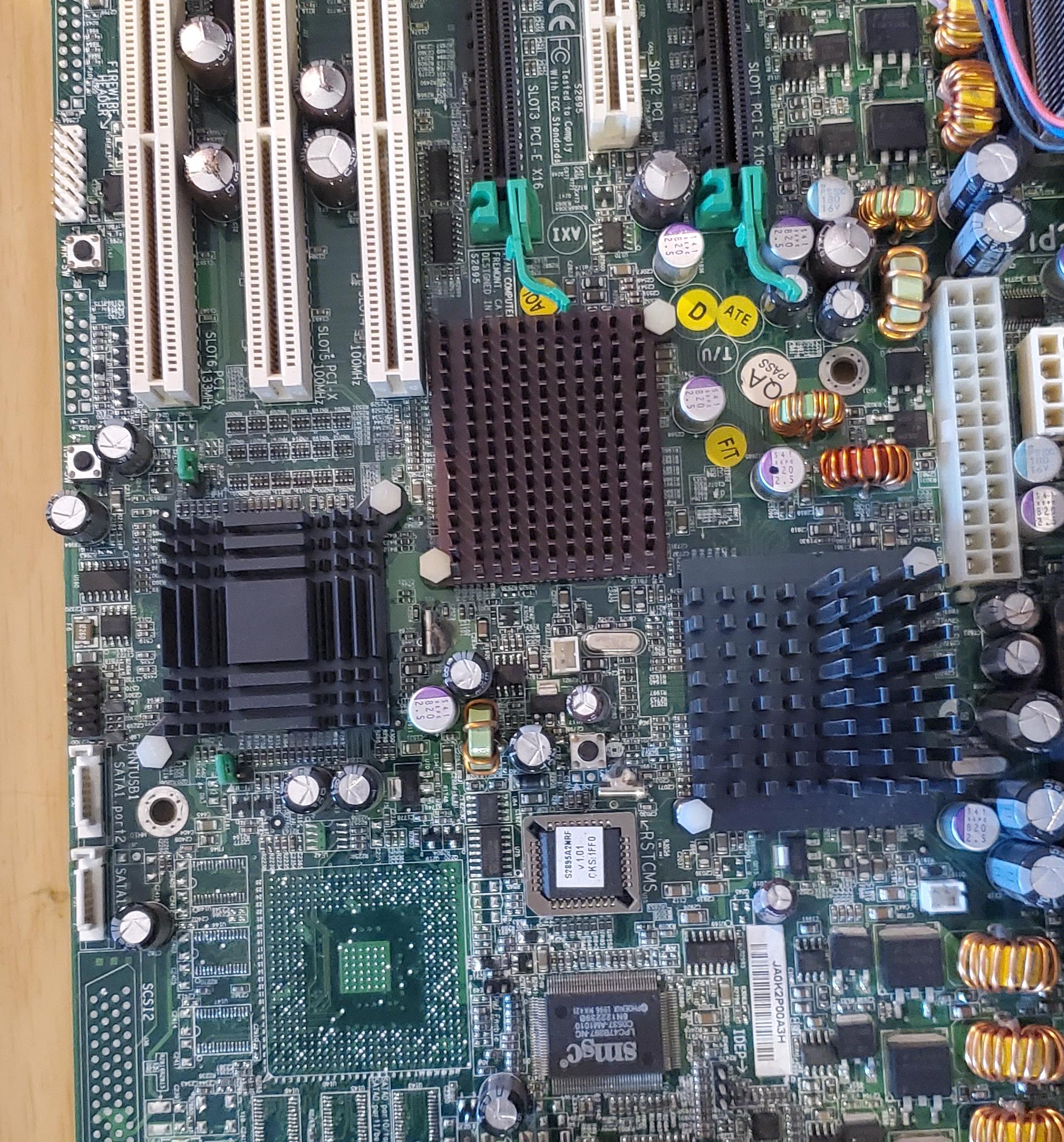 Tyan S2895A2RNF Server Motherboard, CPUs, Ram Combo
