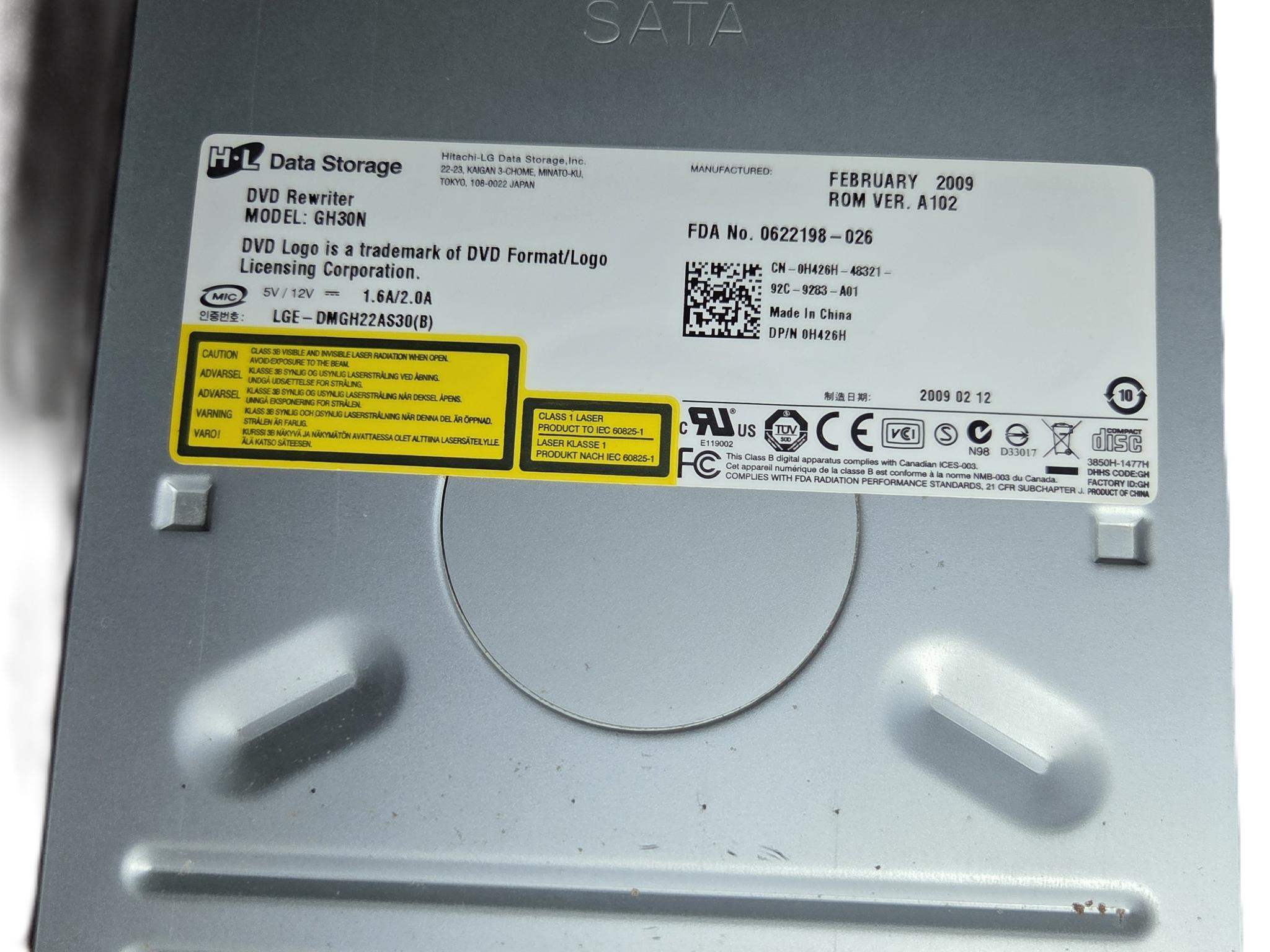 HL Data Storage DVD Rewriter GH30N