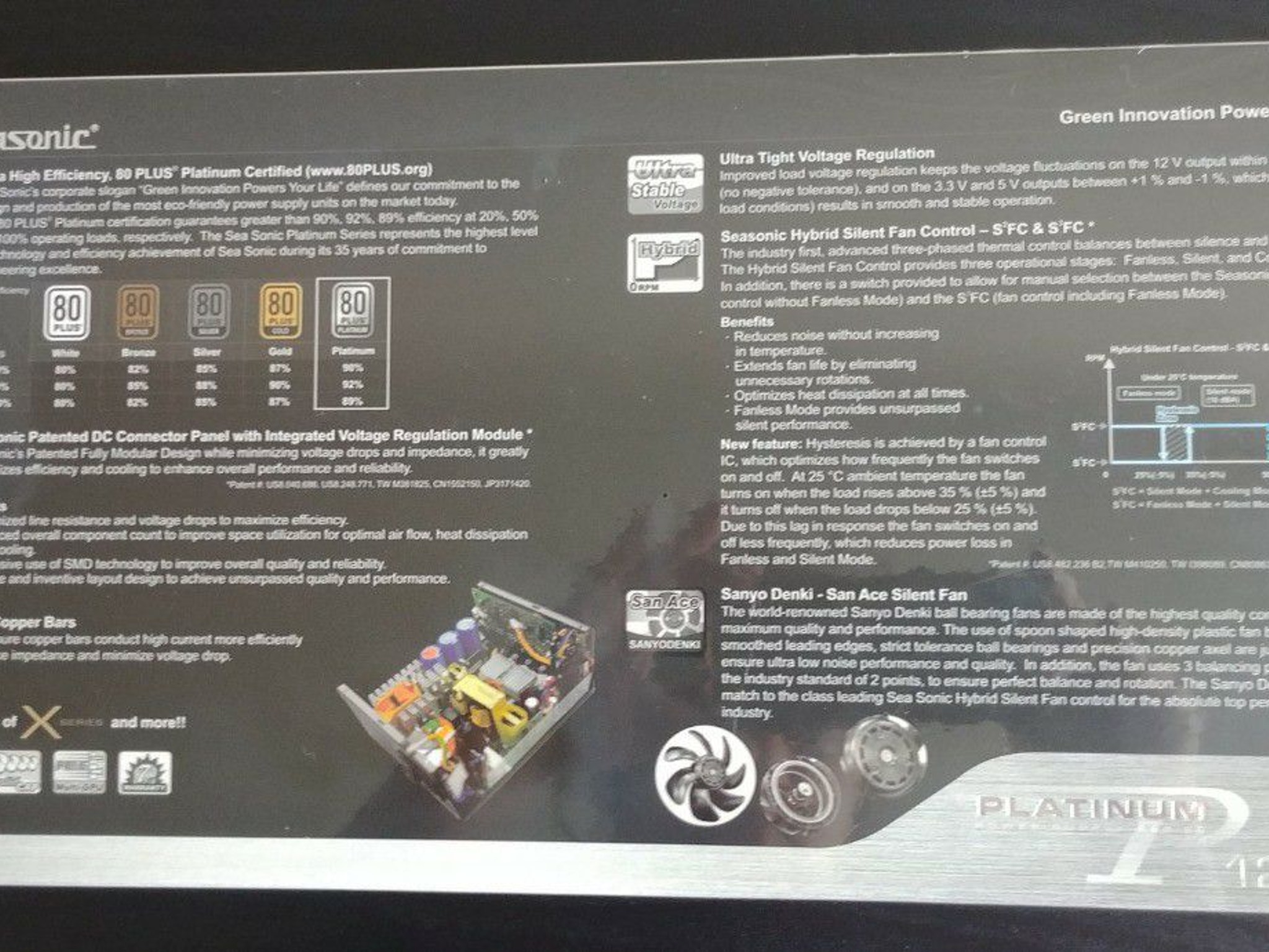 Seasonic Platinum 1200W, 80 Plus Platinum Fully Modular Power Supply (Brand New)