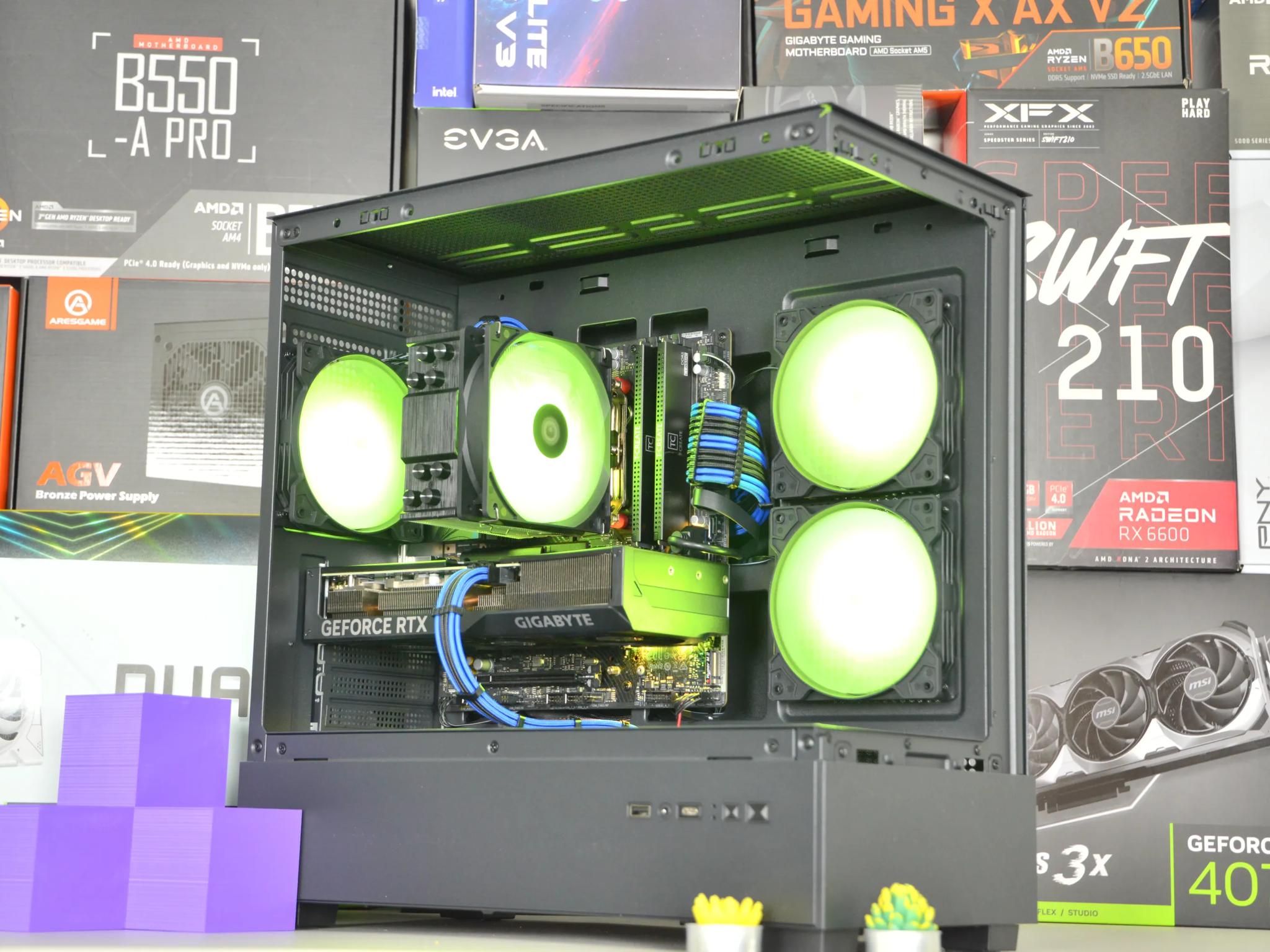 ⚡EXTREME⚡| RTX 4070 12GB| RYZEN 5 7500F | 32 GB DDR5 RAM | 2TB NVME SSD | Electric Night 2.0 |