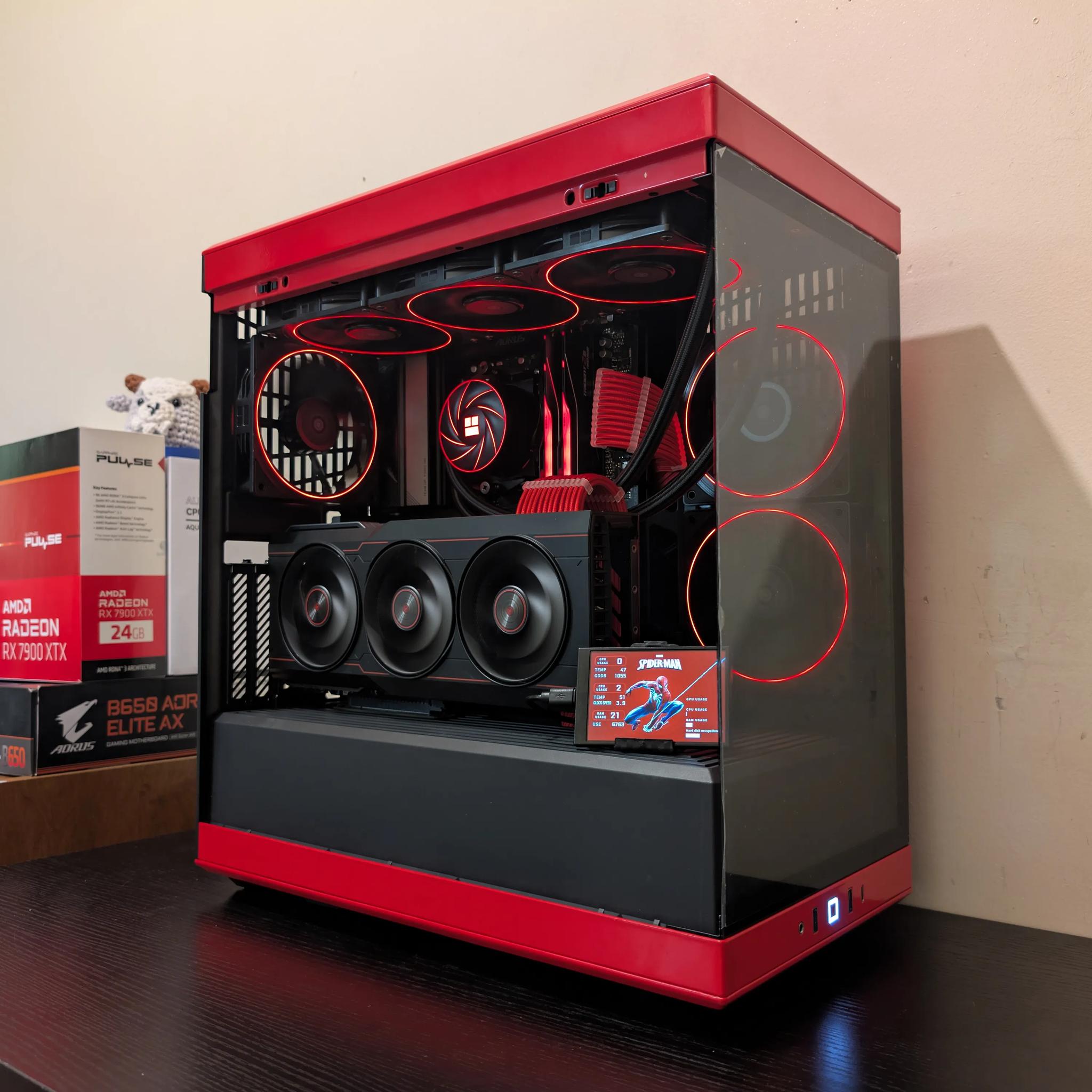 🟥⬛ 4K Gaming Beast | RX 7900XTX | Ryzen 7 7800X3D | 2TB SSD | 32GB RAM | WiFi 6 & Bluetooth ⬛🟥
