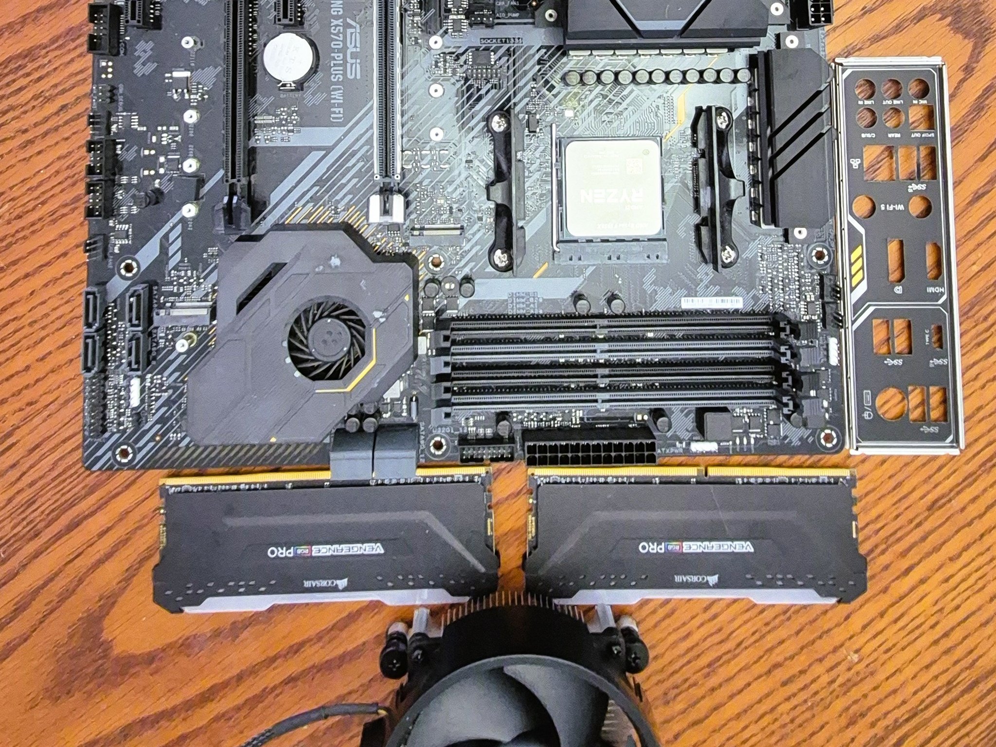 Pre-owned AMD Ryzen 9 5950X CPU, ASUS TUF Gaming X570 Plus (WI-FI) AXT M-board  and AMD Wrath Cooler