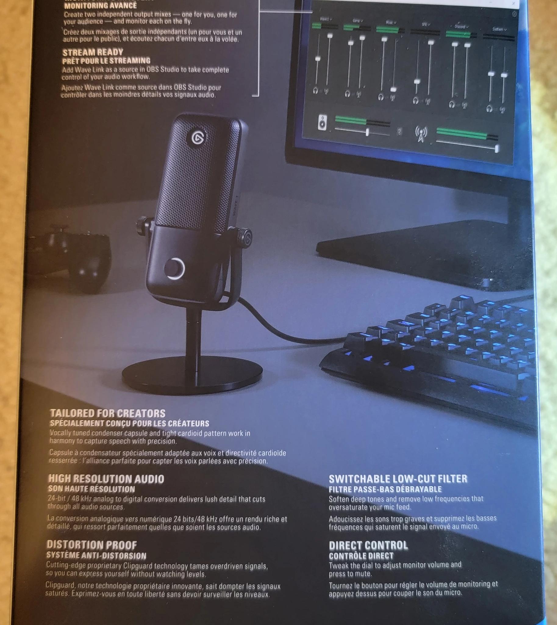 Elgato Wave:1 Cardioid USB Condenser Microphone Brand New Sealed