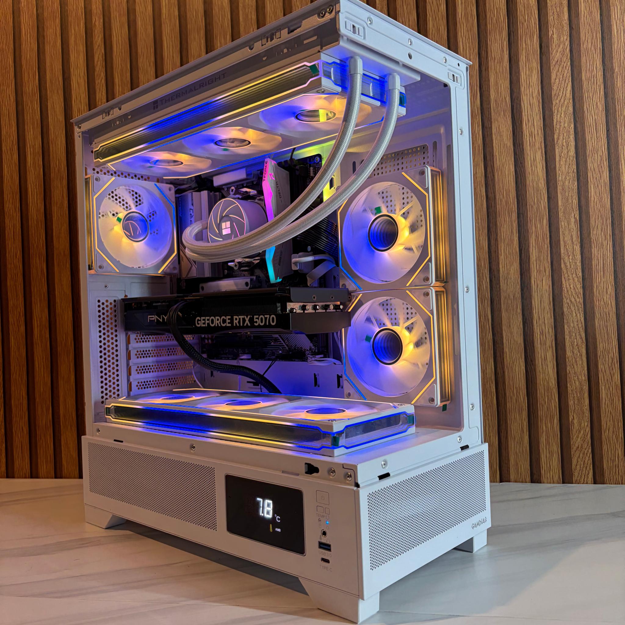 RTX 5070 | RYZEN 5 9600X | 16GB DDR5 | 1TB NVME | 360MM AIO | windows 11 PRO