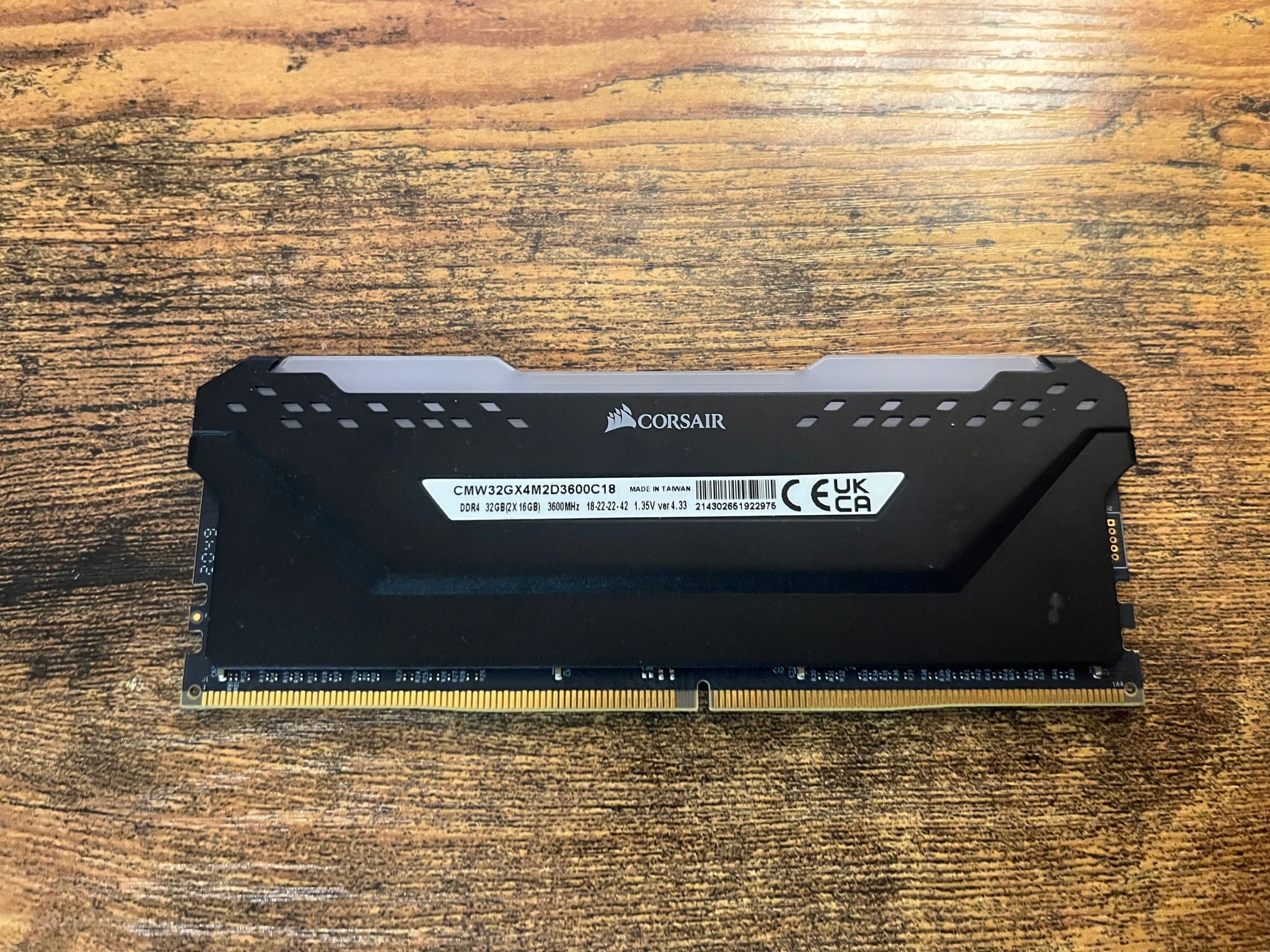 Corsair Vengeance RGB Pro DDR4 16GB (1x16GB) 3600MHz CL18