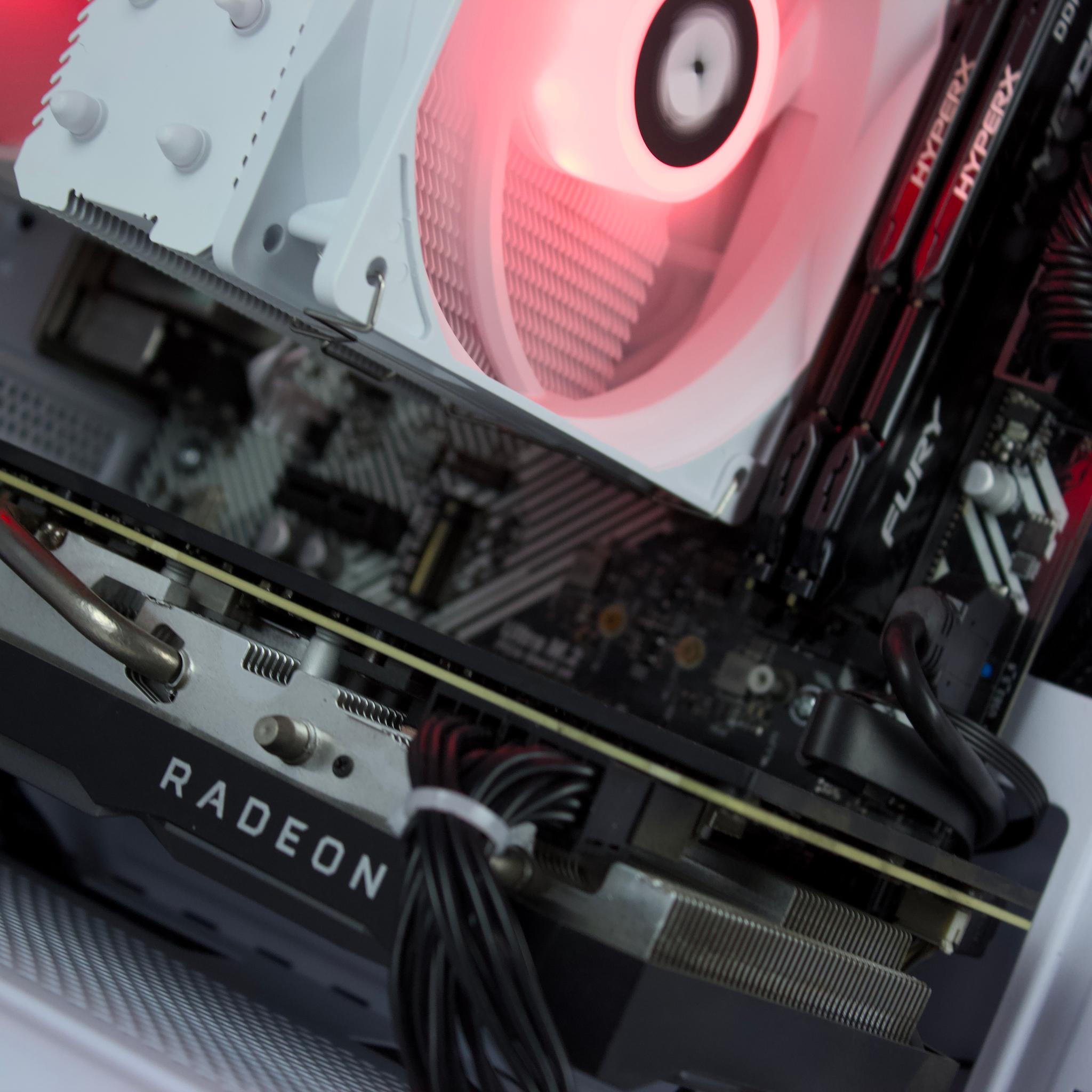 🧊❄️🧊 White Gaming PC – RX 5700 XT, Ryzen 5 3500X, 16GB RAM, 480GB SSD - WiFi, BlueTooth ...