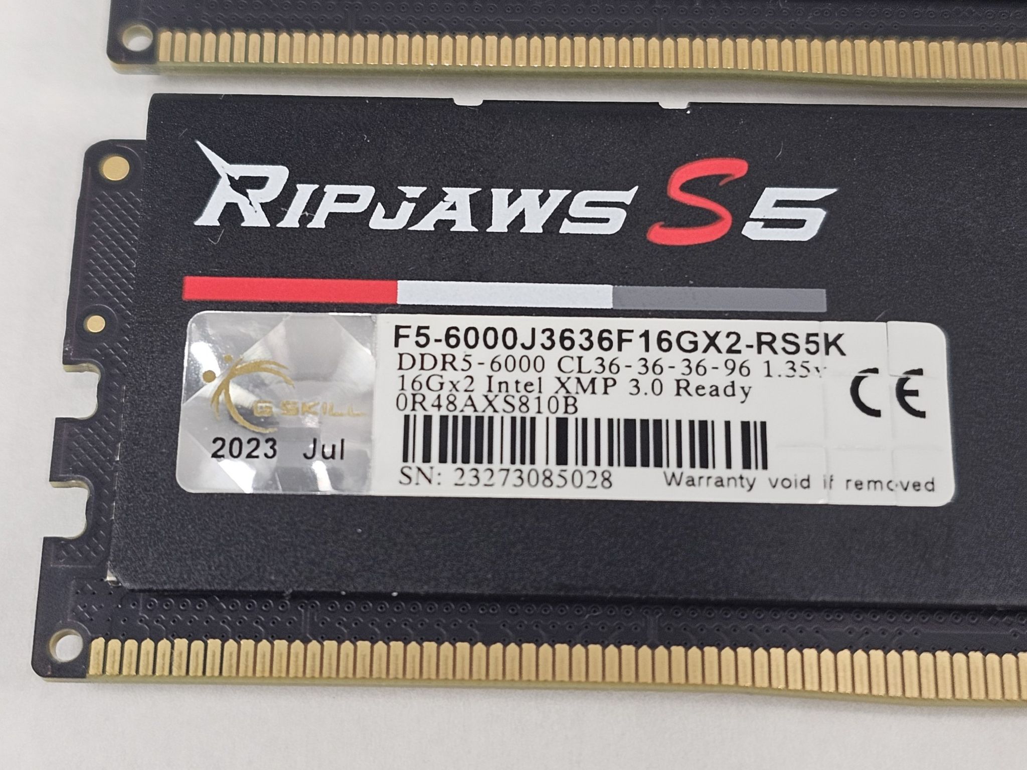 32GB DDR5 (2x16GB) CL36 6000MT/s G.Skill