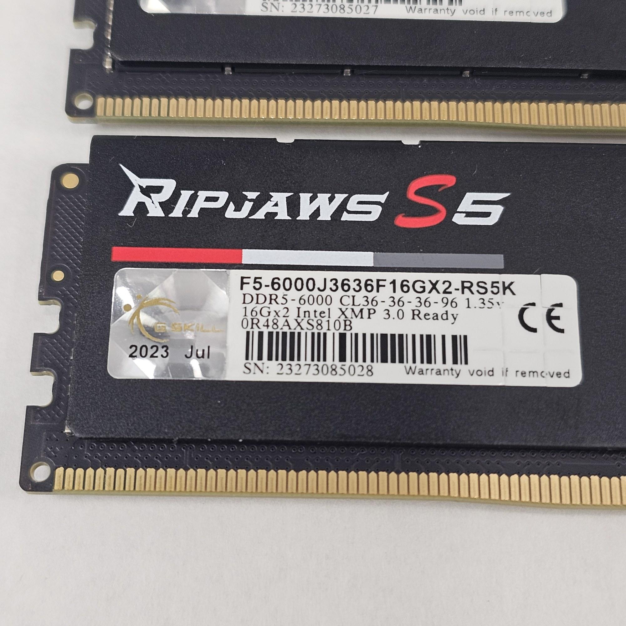 32GB DDR5 (2x16GB) CL36 6000MT/s G.Skill