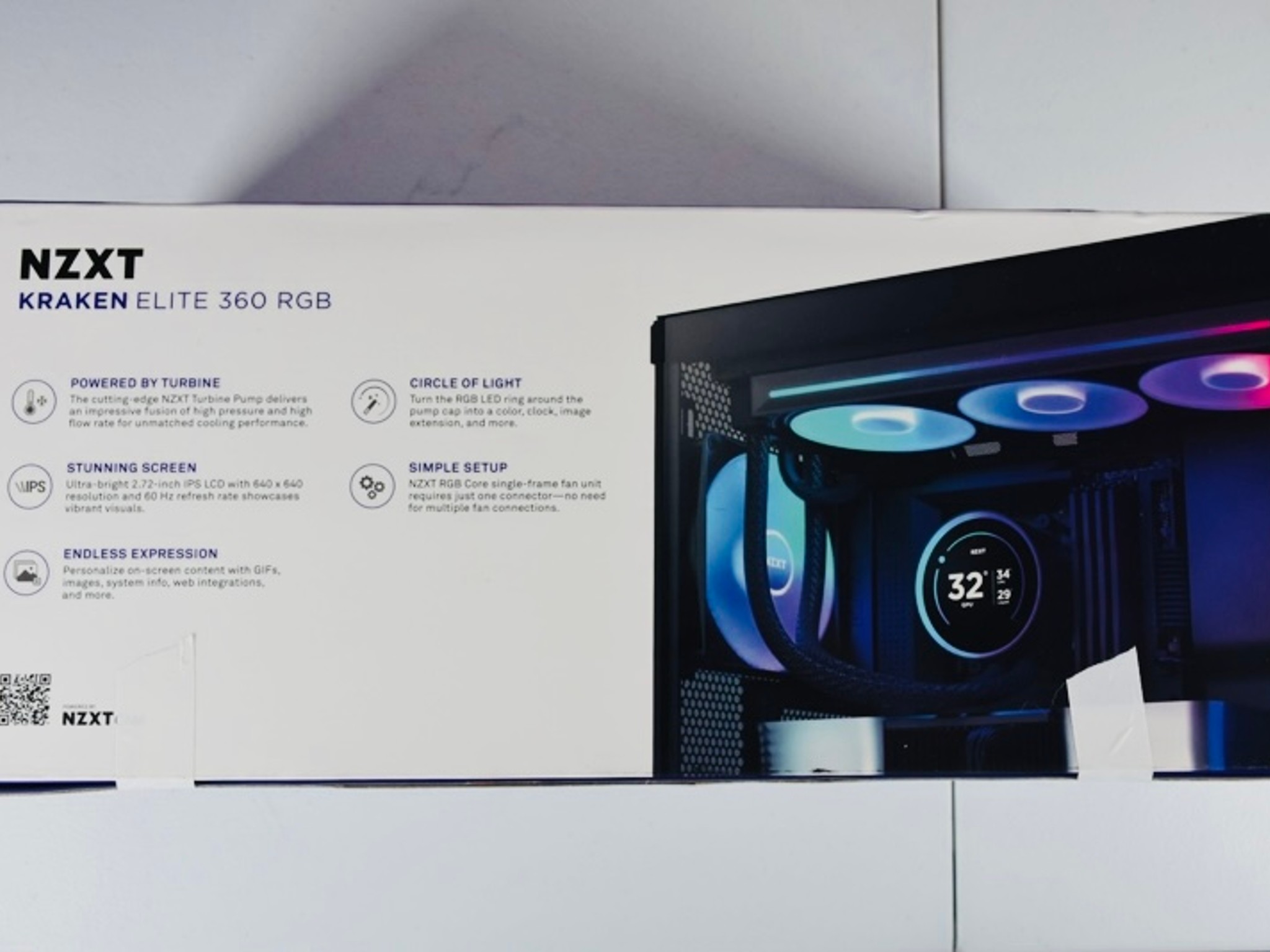NZXT Kraken Elite 360 RGB 2024 Liquid Cooler - Black