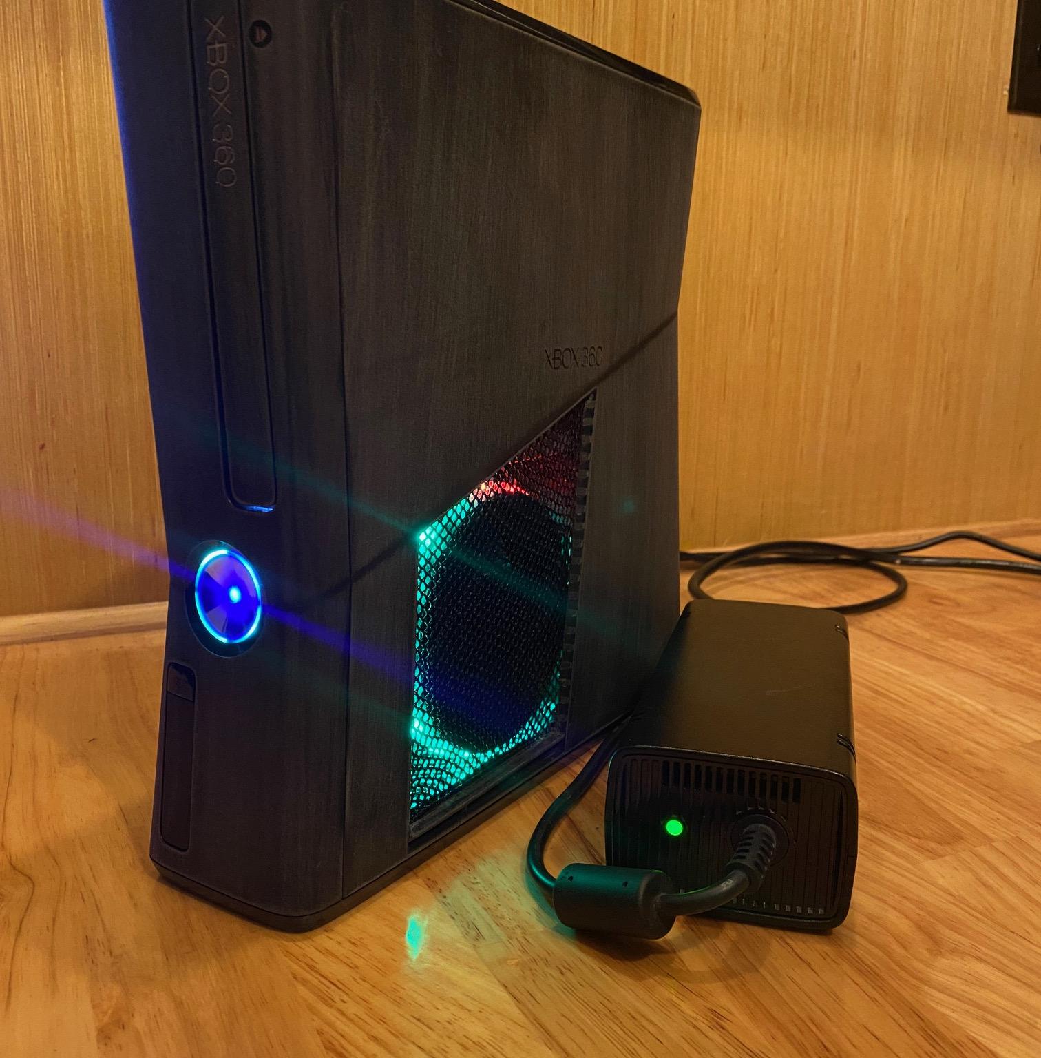 RGH 3 Xbox 360 slim | CASE MOD | 500 GB | Custom LEDs