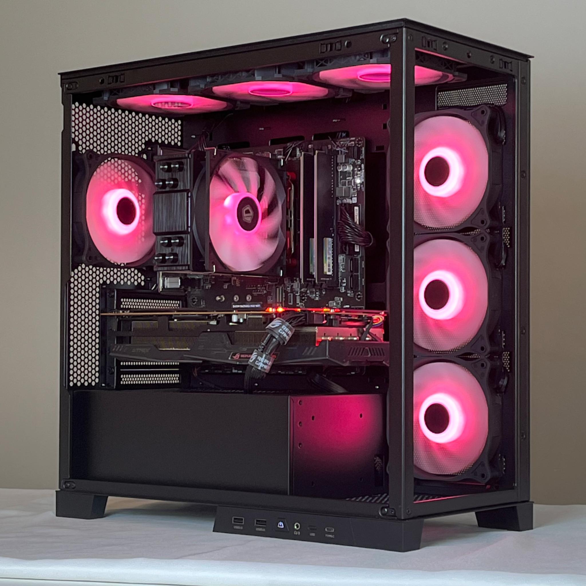 🔴RED🔴/⚫️BLACK⚫️ CLEAN PURE PERFORMANCE💸 GAMING PC!