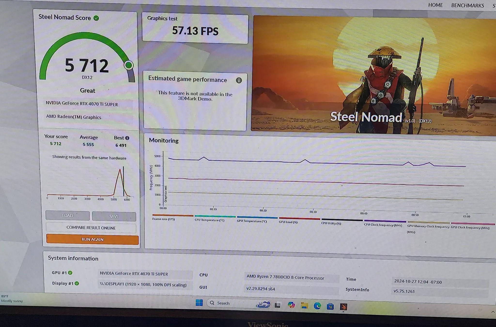 7800X3D/RTX 4070ti Gaming Machine