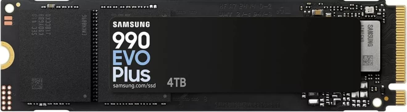 Samsung 990 PLUS 4TB M.2 NVMe Internal SSD - Black (MZ-V9P4T0B/AM)