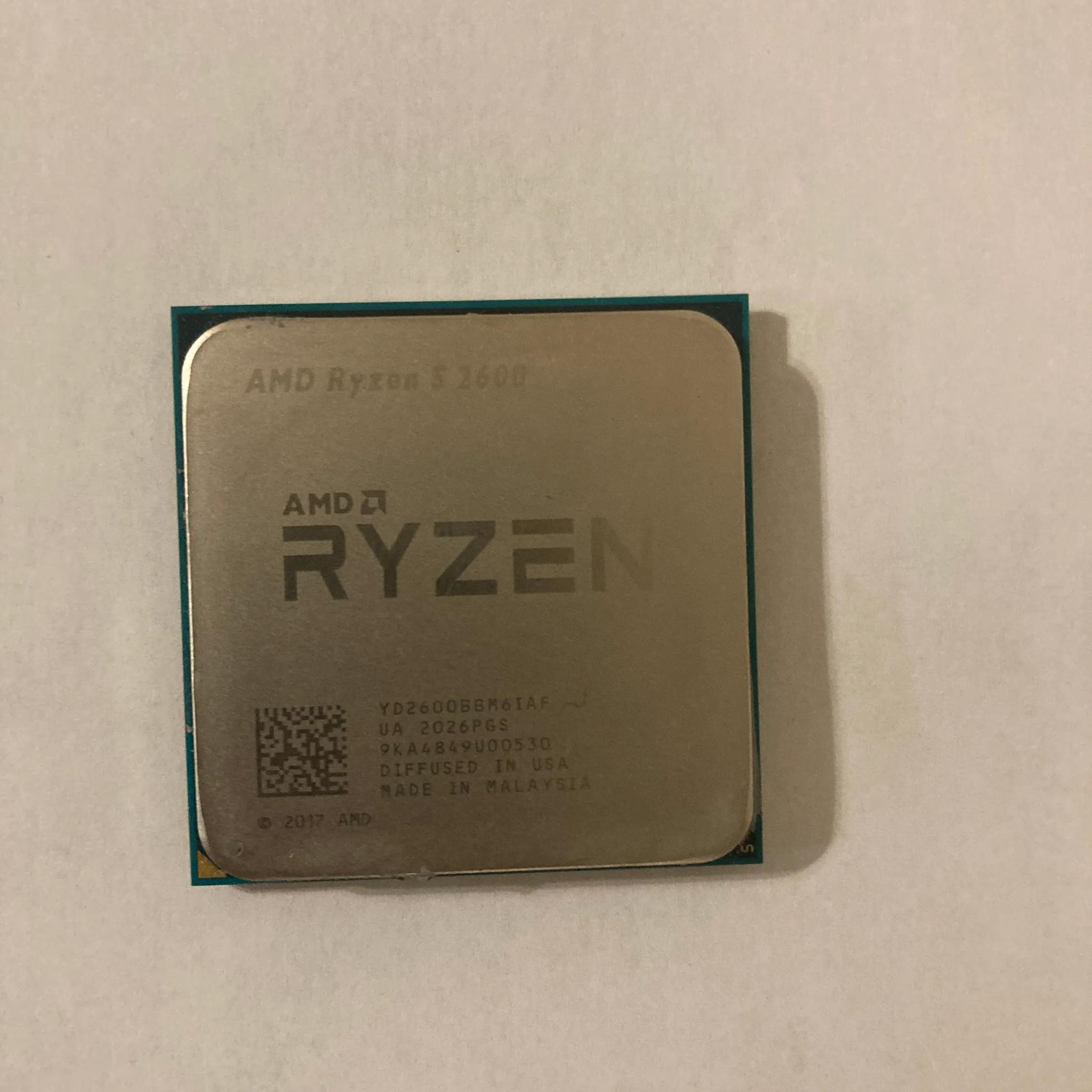 AMD Ryzen 5 2600 Six-Core 3.4-3.9 GHz 65W Socket AM4 CPU Processor