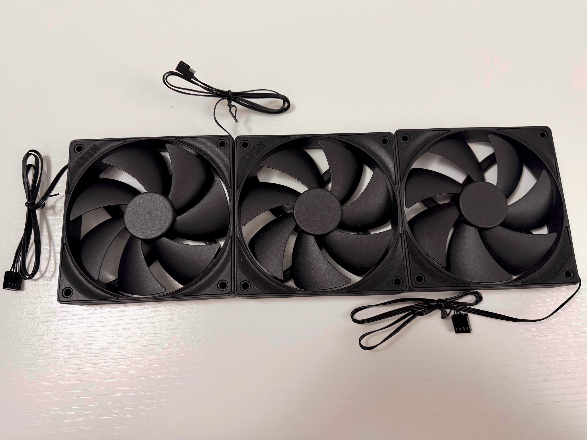 3x NZXT F120P 120mm Static Pressure PWM Case Fans