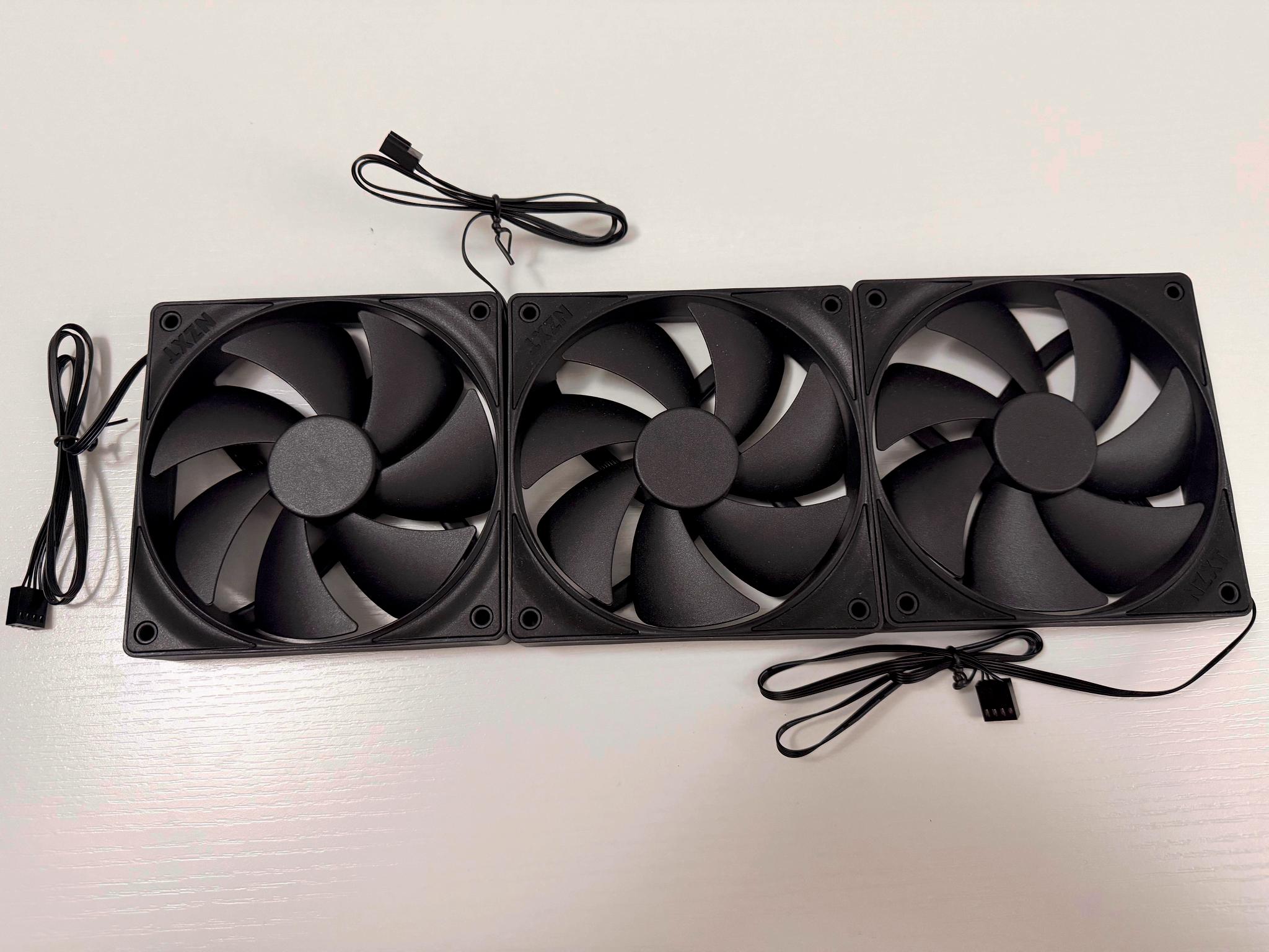 3x NZXT F120P 120mm Static Pressure PWM Case Fans