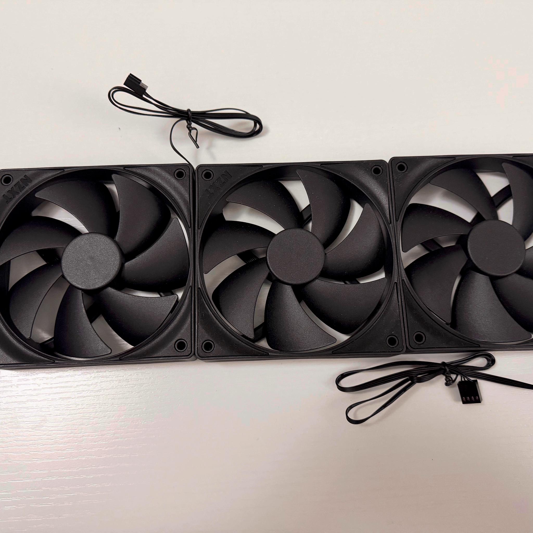 3x NZXT F120P 120mm Static Pressure PWM Case Fans