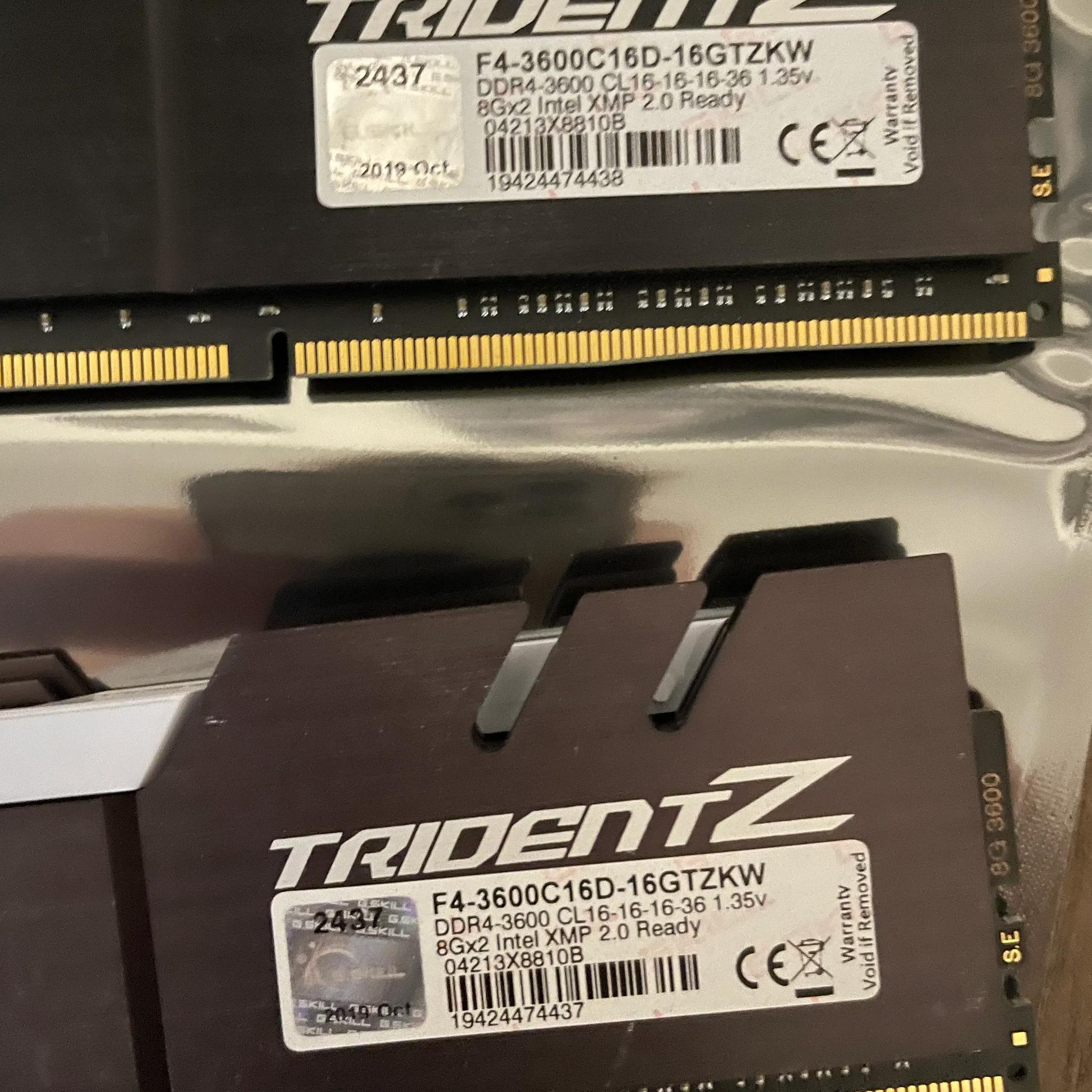 DDR4 16Gb 3600Mhz G.Skill Trident Z