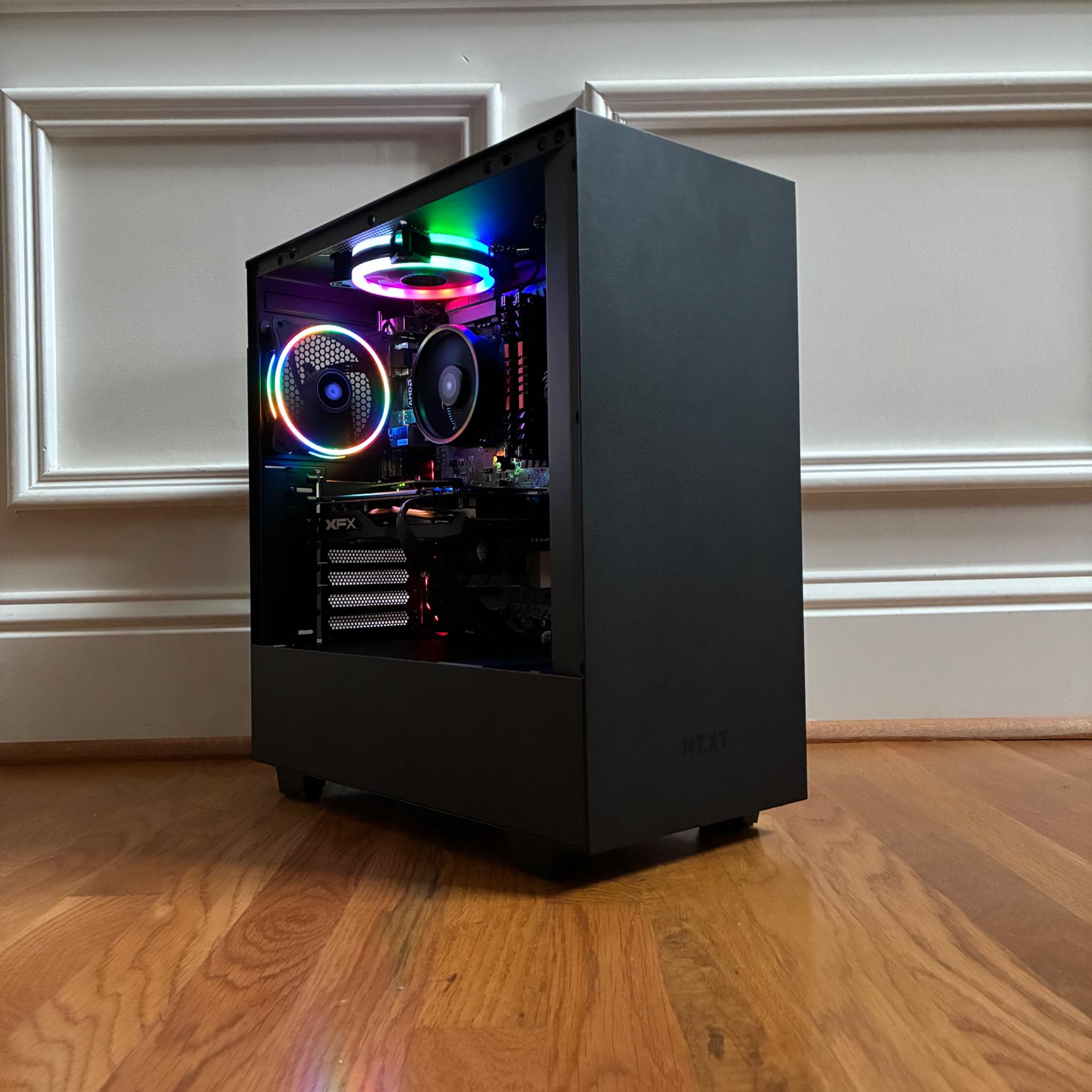 R5 2600 RX 570 8GB CUSTOM GAMING PC 16GB DDR4 512GB NVME SSD WIFI WINDOWS 10/11