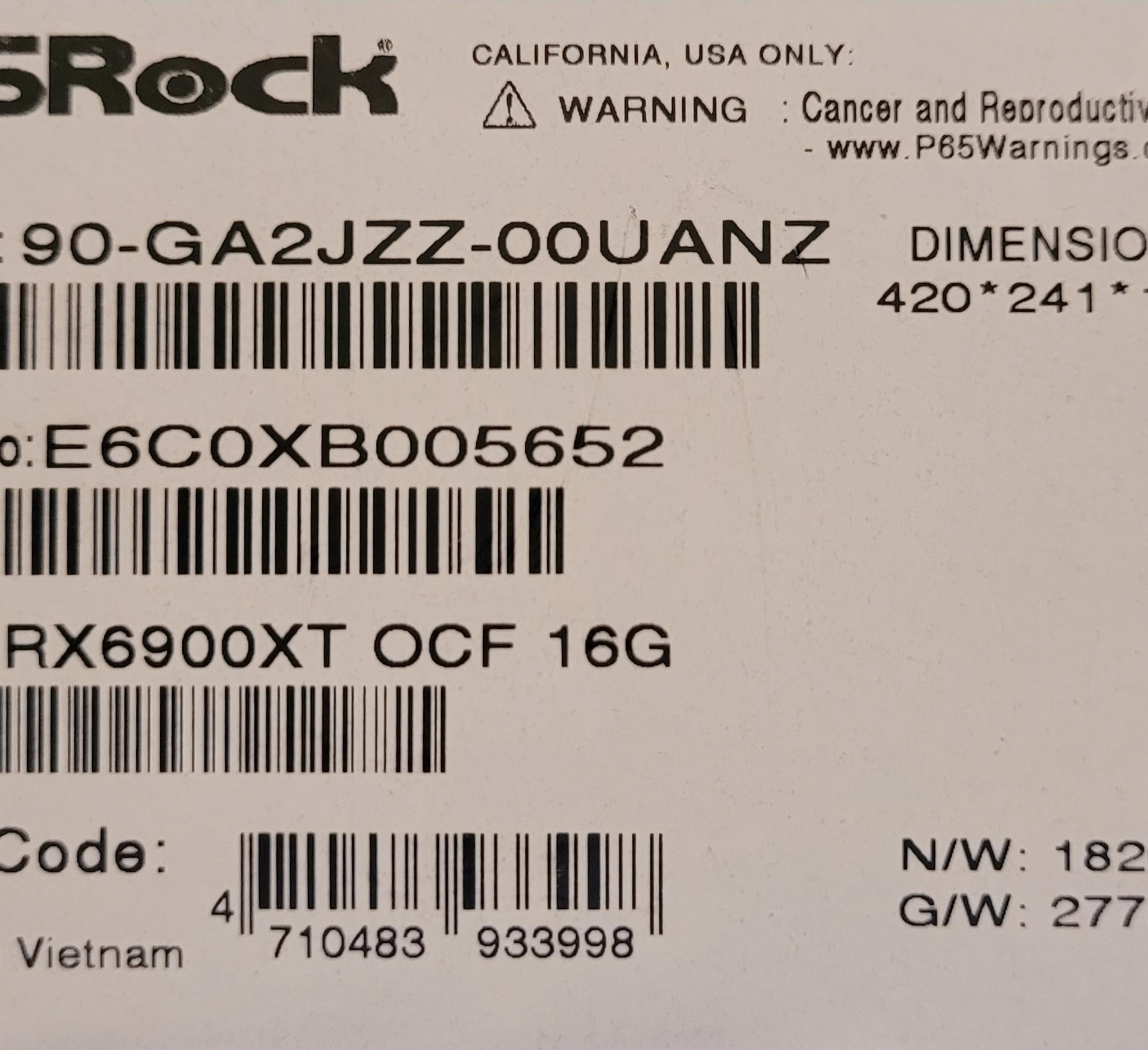 Asrock OC Formula 6900xt