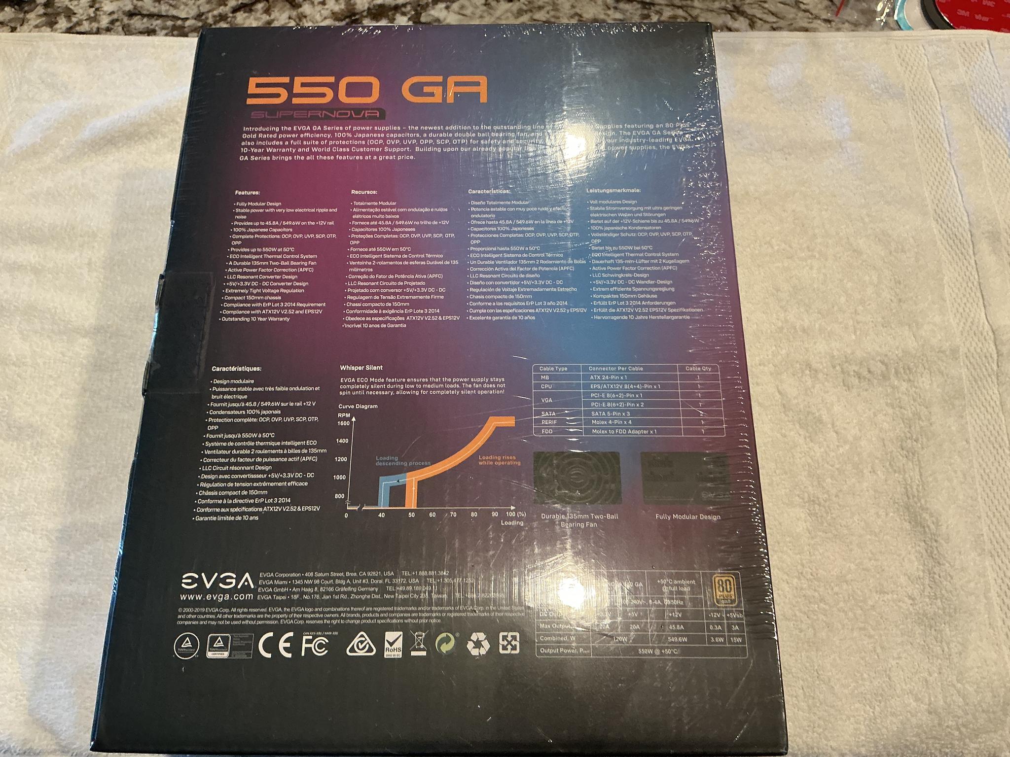 EVGA SuperNOVA 550 GA - Image 3
