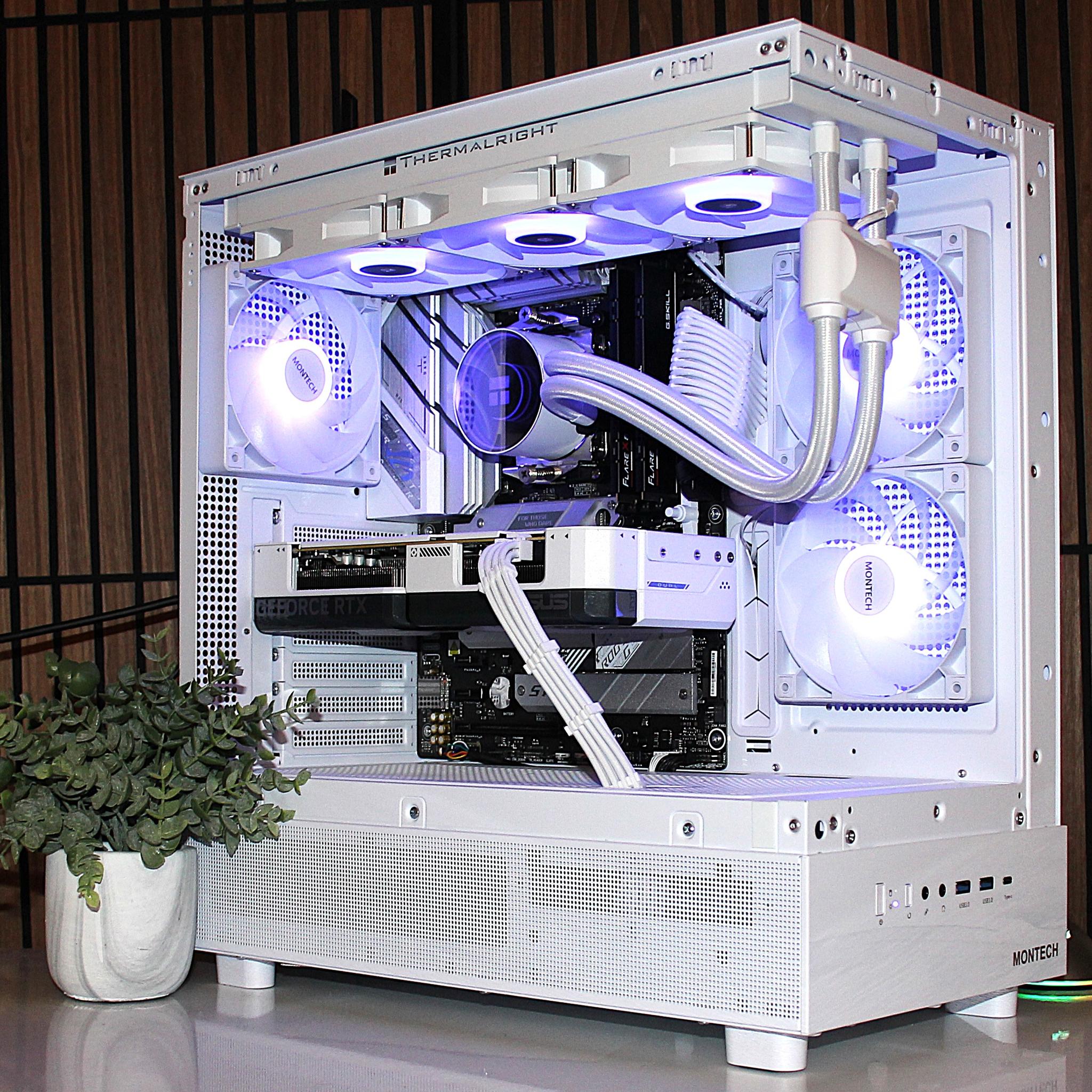 💻 RTX 4070 Gaming PC 💻| ROG STRIX | Ryzen 5 7600X | DDR5 | 32GB RAM | White Build | WiFI/BT WIN11