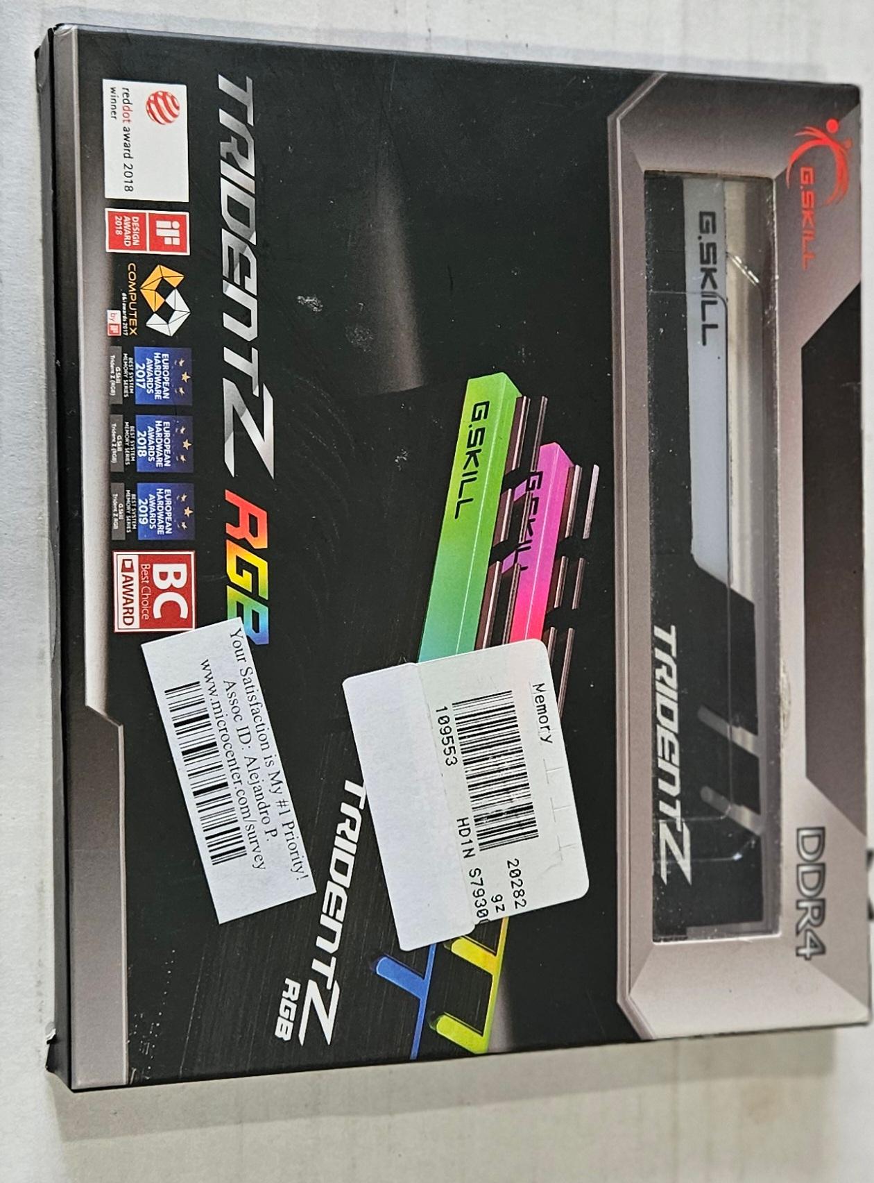 G.Skill TridentZ RGB 64GB DDr4 3600 (2x32GB)