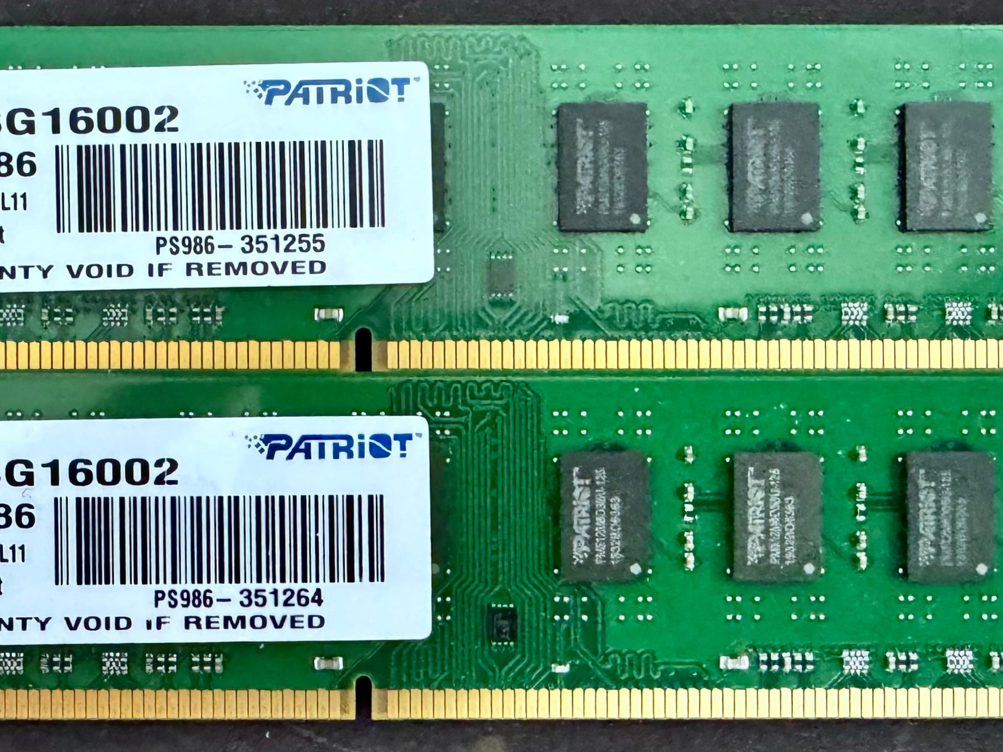 Patriot Signature 8GB (2x4GB) DDR3 1600Mhz CL11 RAM