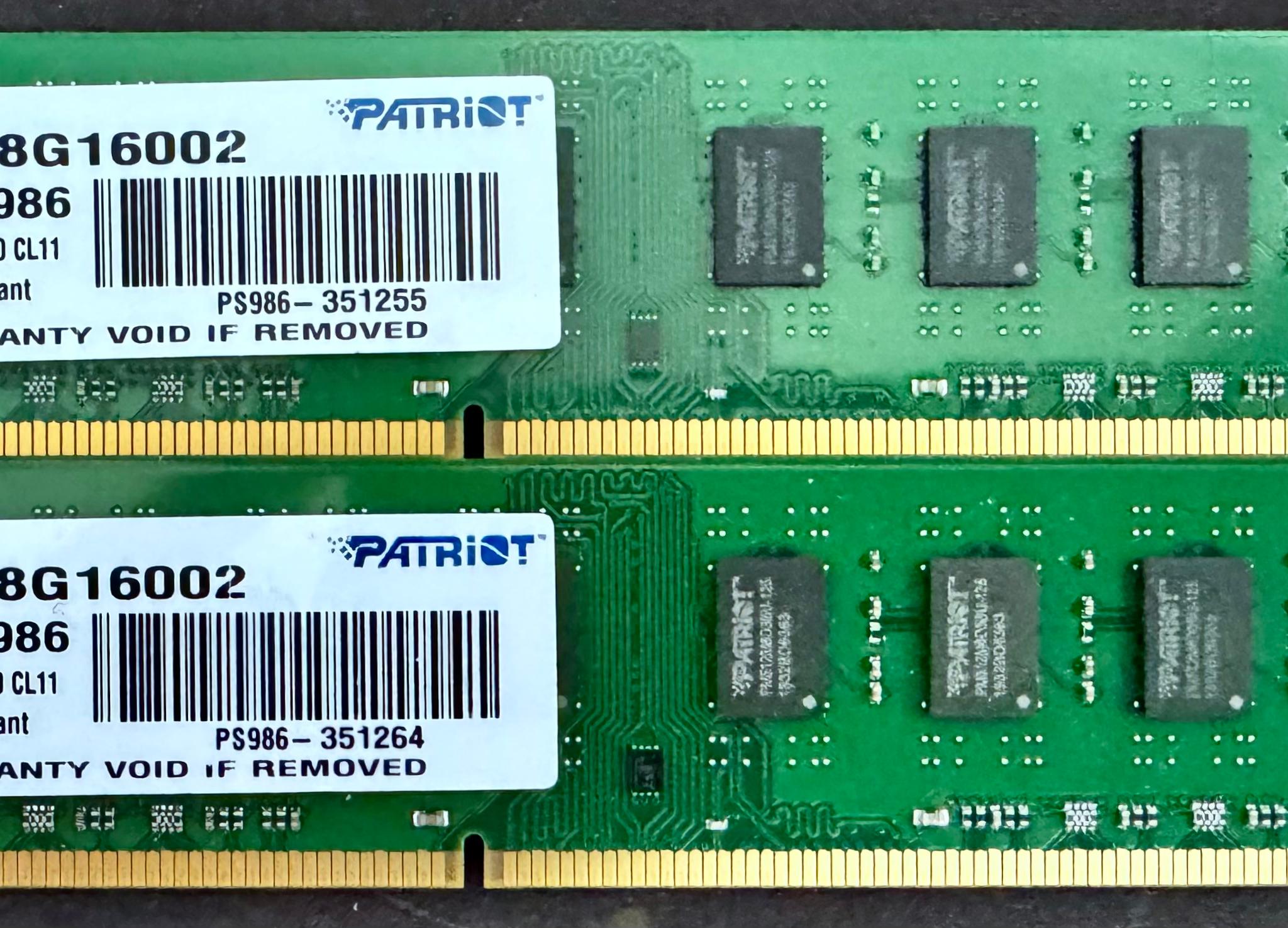 Patriot Signature 8GB (2x4GB) DDR3 1600Mhz CL11 RAM