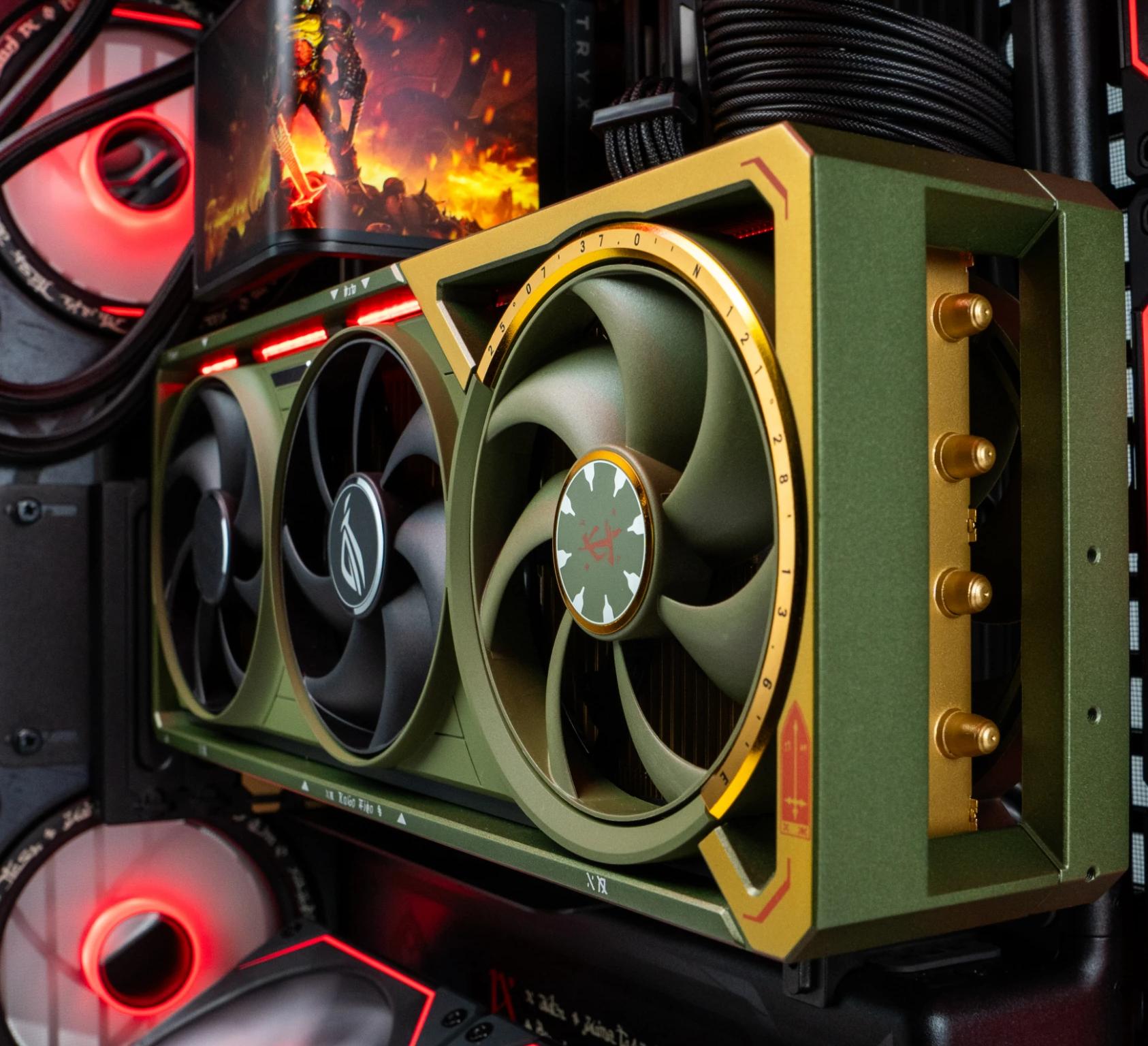 "Hellraiser" - High End Doom Themed Gaming PC - RTX 5080 - Ryzen 7 9800X3D - 64GB RAM - 2TB SSD