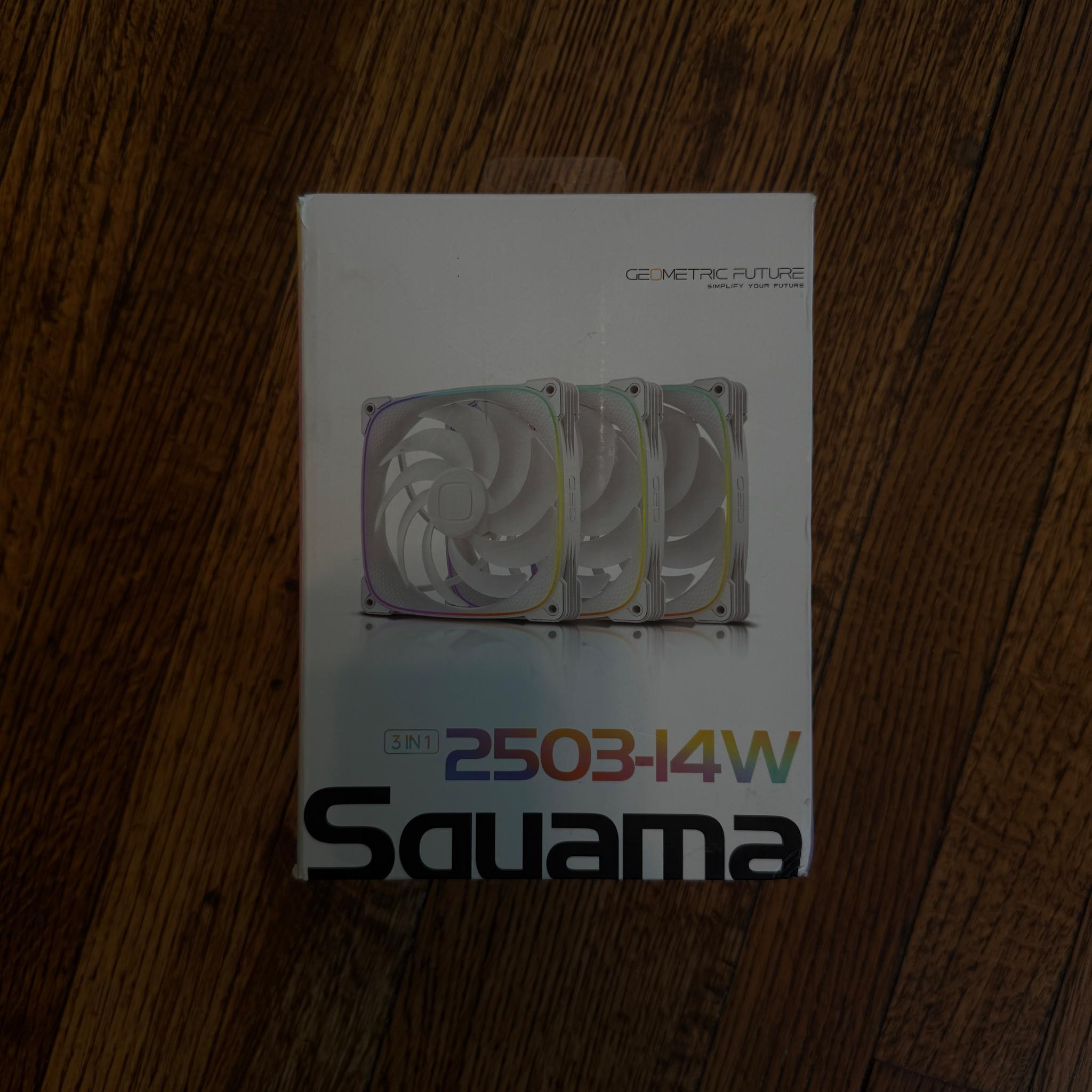 ON SALE! 3-Pack Squama 2503-14W 140mm Case Fans - NO SCREWS OR ARGB CABLE!