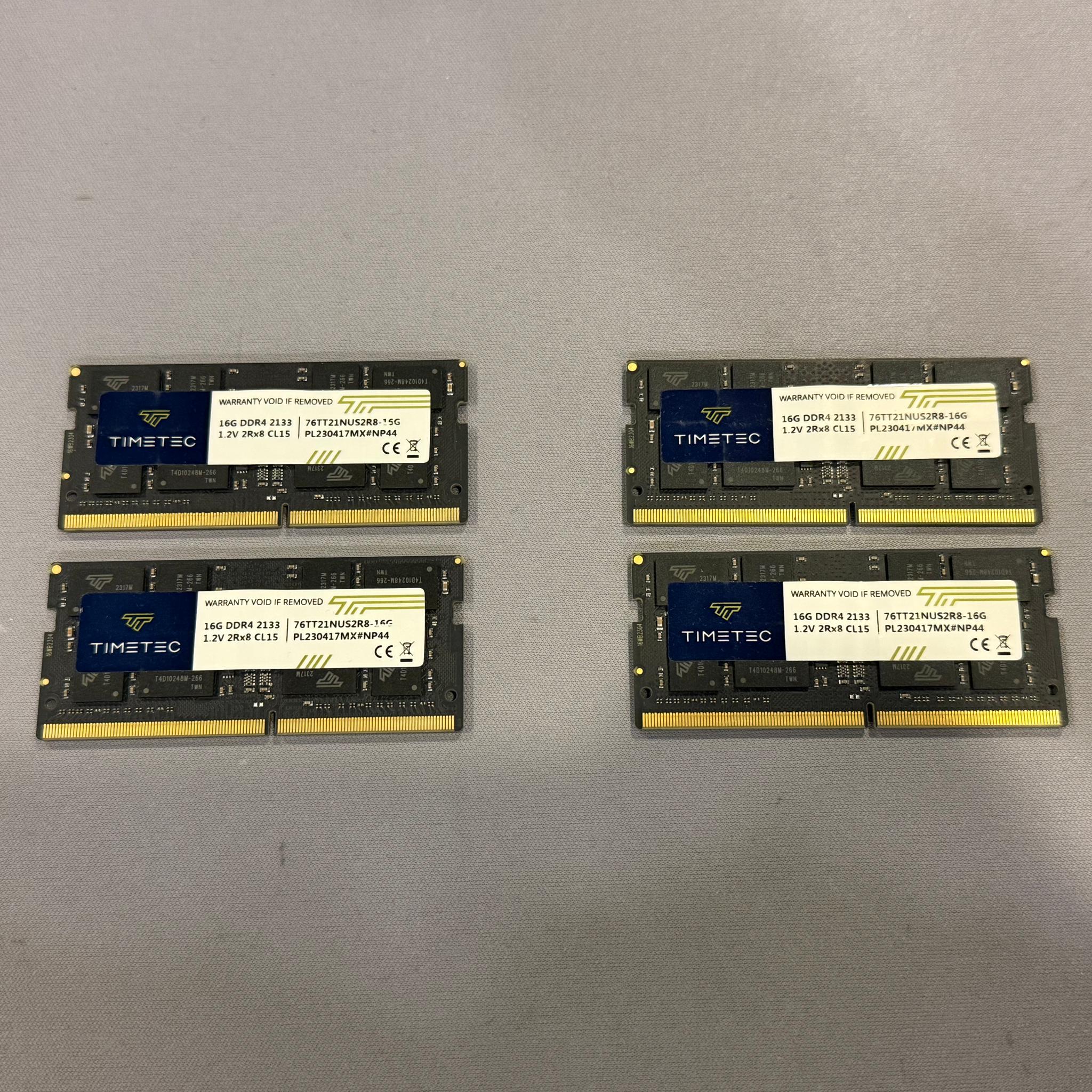 32GB (2x16GB) 2133MHz CL15 Timetec DDR4 SODIMM RAM