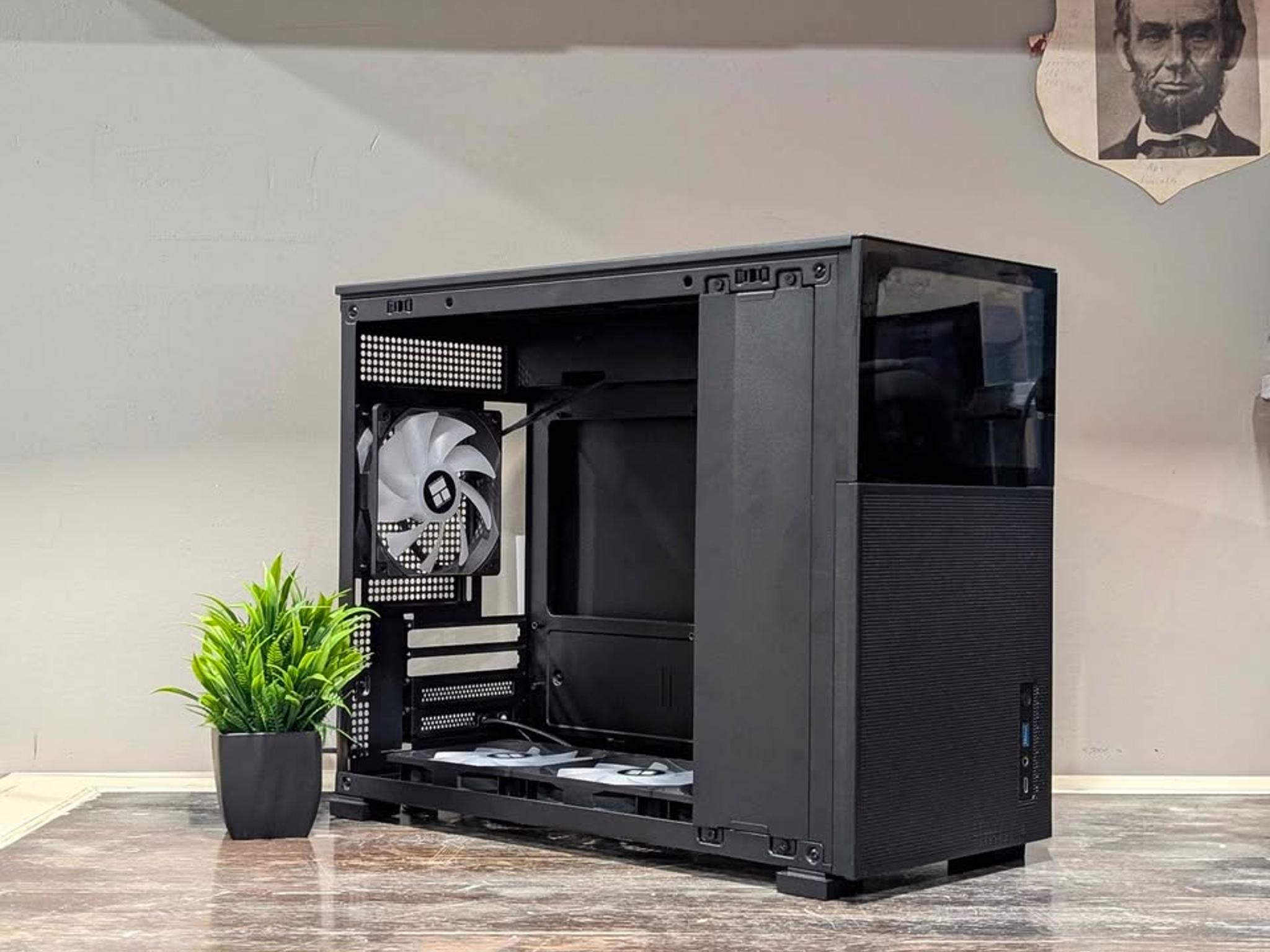 JONSBO D31 Screen and Mesh mATX Black Case + 4 Thermalright ARGB Fans