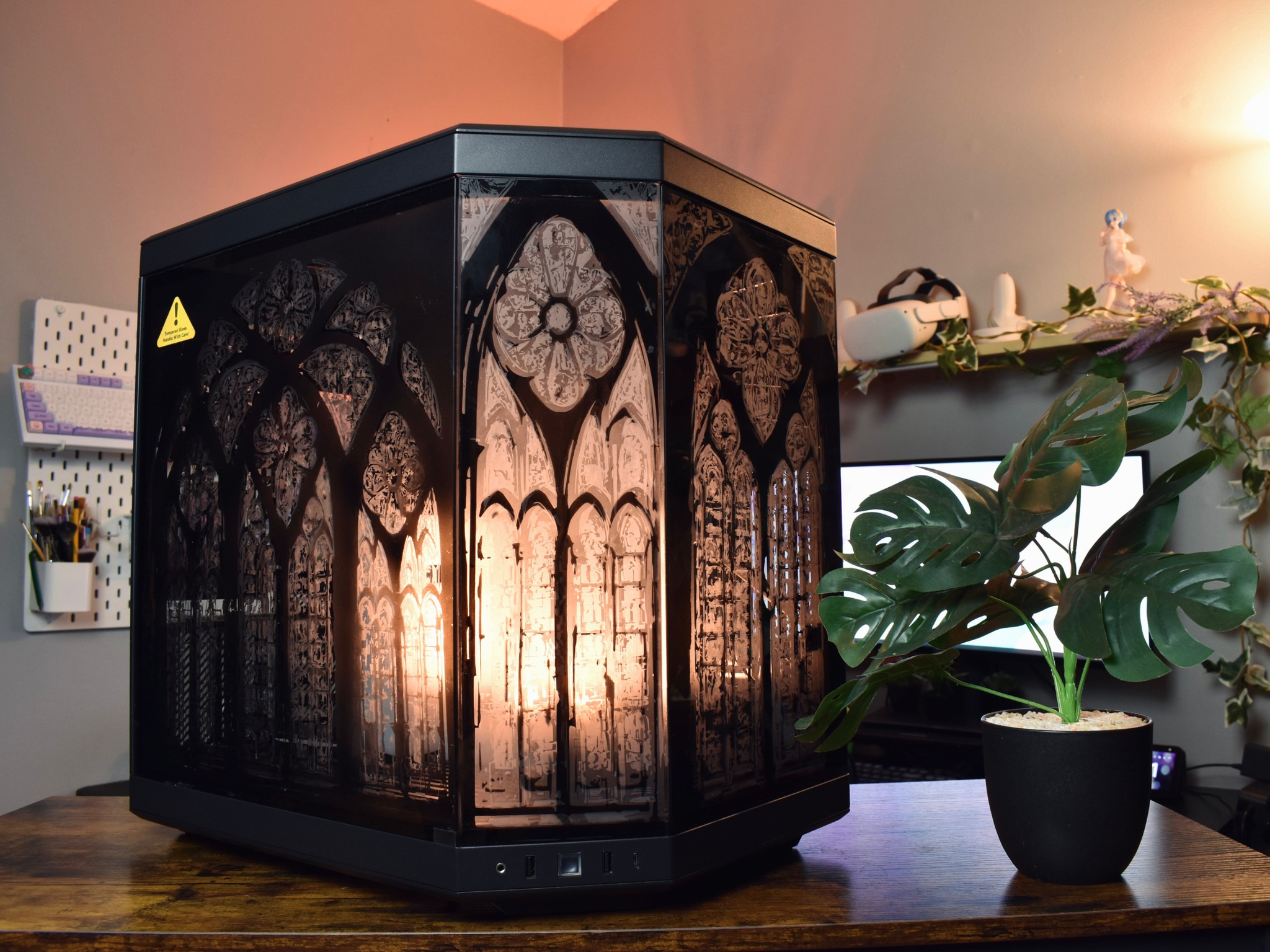 A 🖤 Glimpse - Cathedral Theme Customized PC Case - M2O