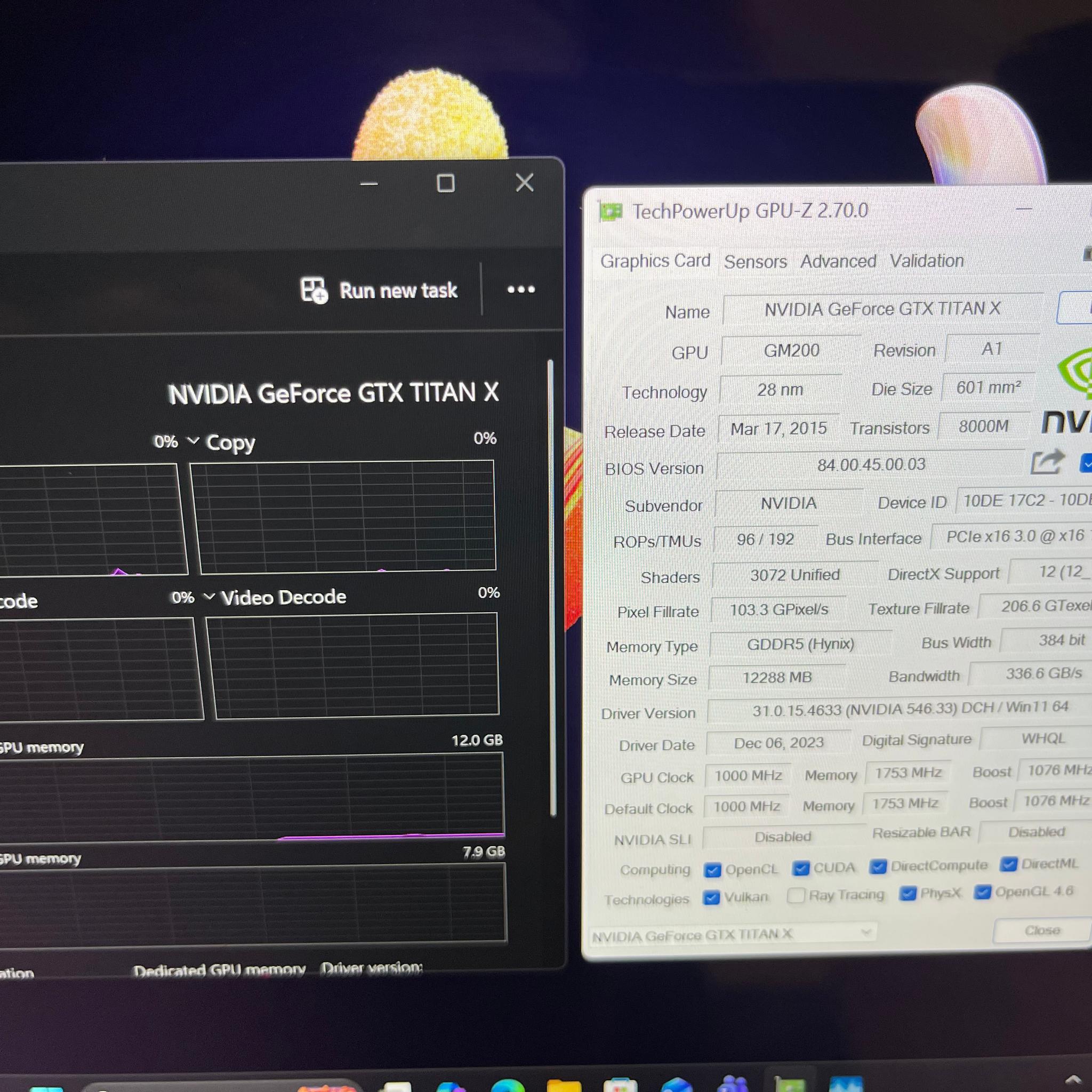 EVGA GeForce GTX Titan X 12GB VRAM