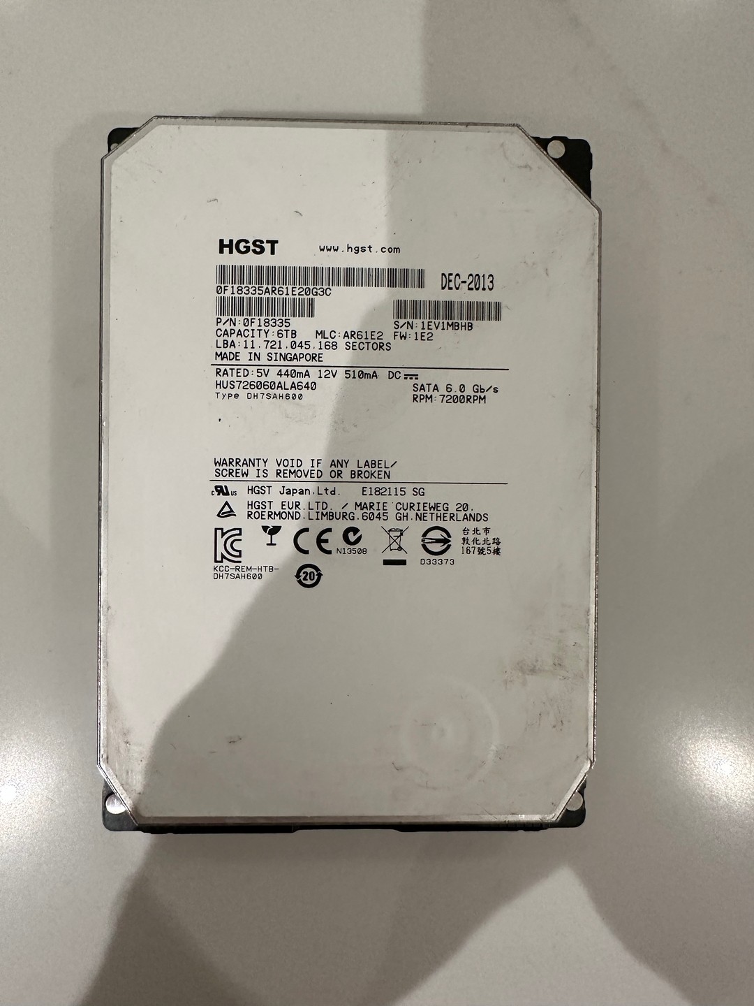 HGST 6TB 3.5