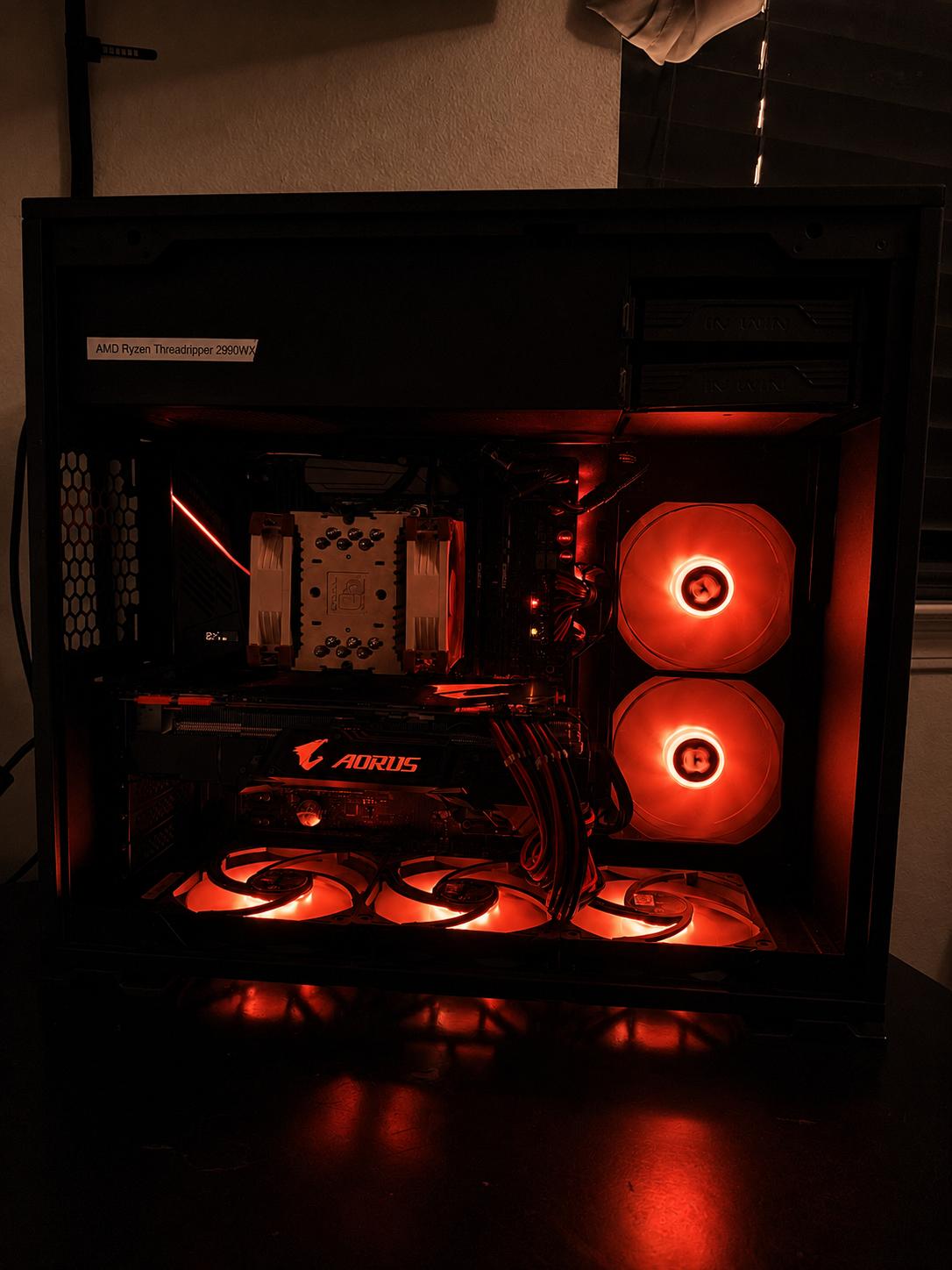 Black/Orange Gaming Pc