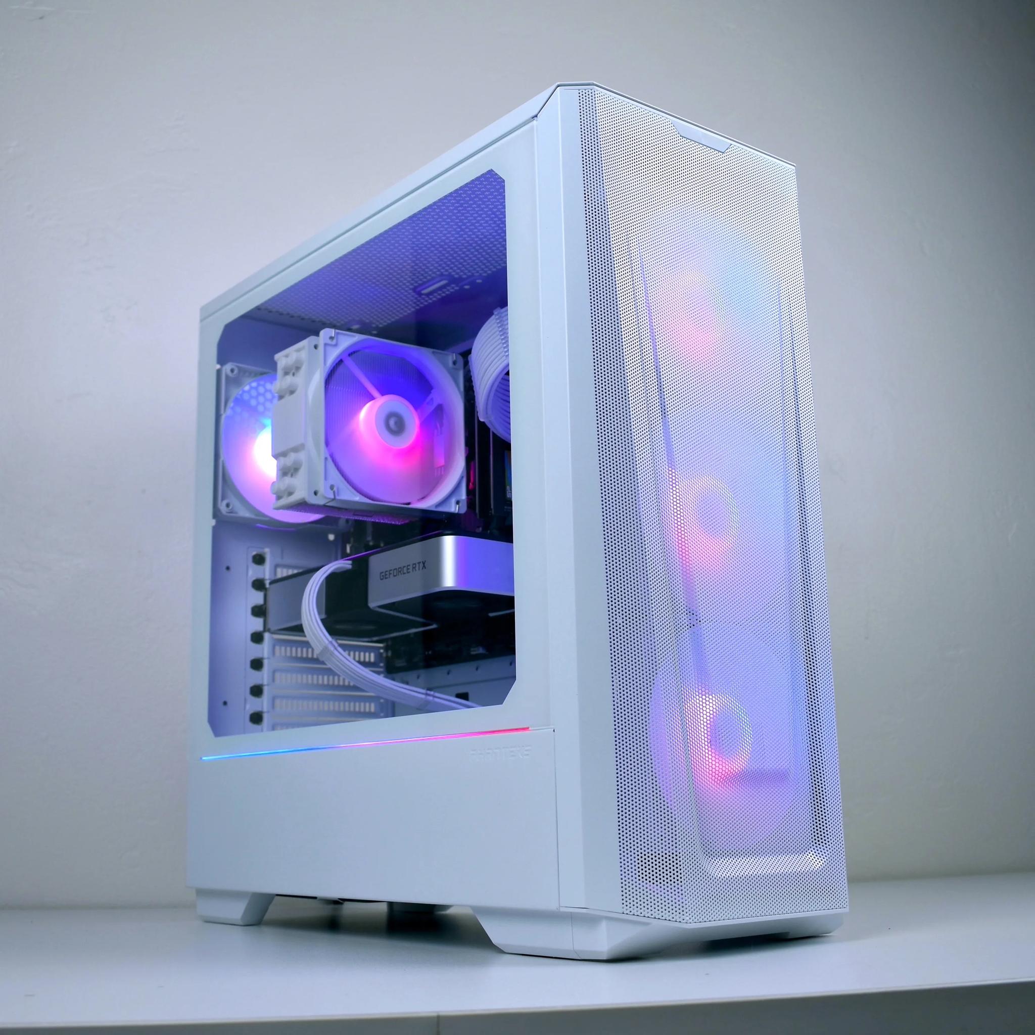 EXCELLENT Streaming/Gaming PC NVIDIA RTX 3060Ti, Ryzen 5600, 32GB RAM, WiFi | Forge Hercules (White)